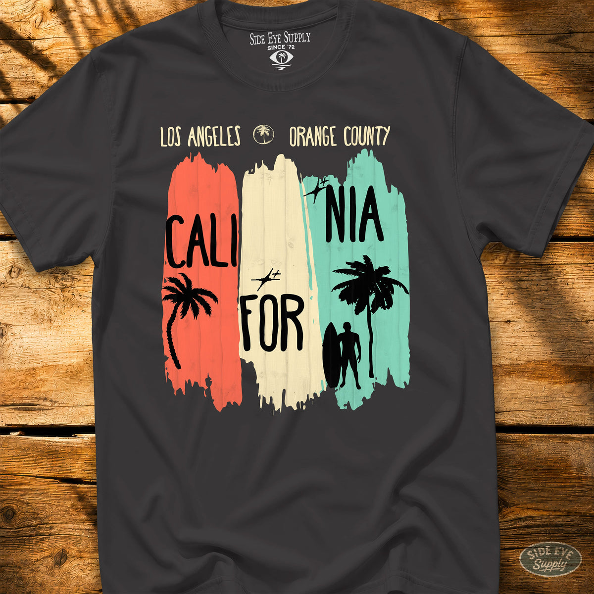 SoCal Luv Tee Black / S - by Side Eye Supply - Surf Beach Life Apparel