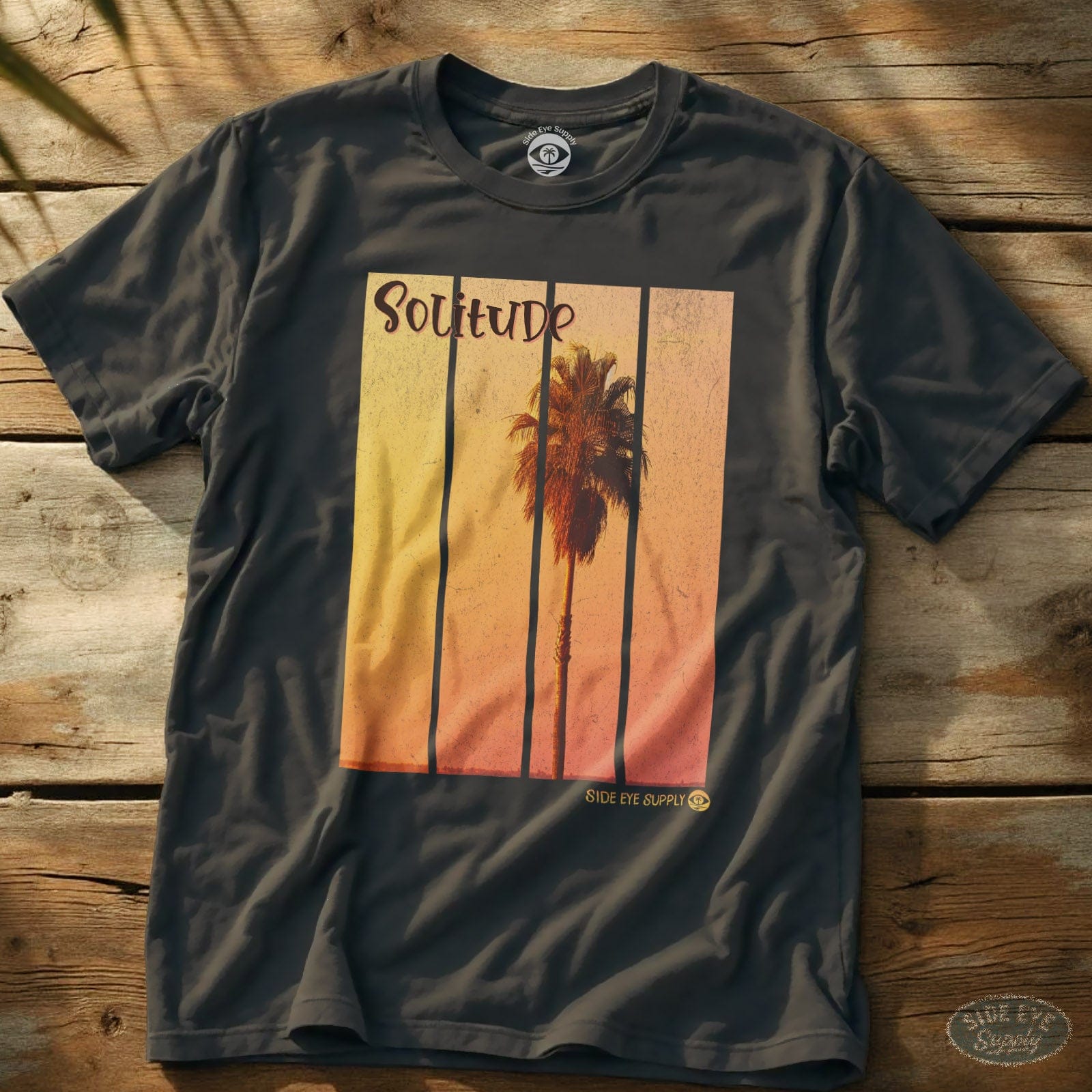 Solitude Tee Charcoal / S - by Side Eye Supply - Surf Beach Life Apparel