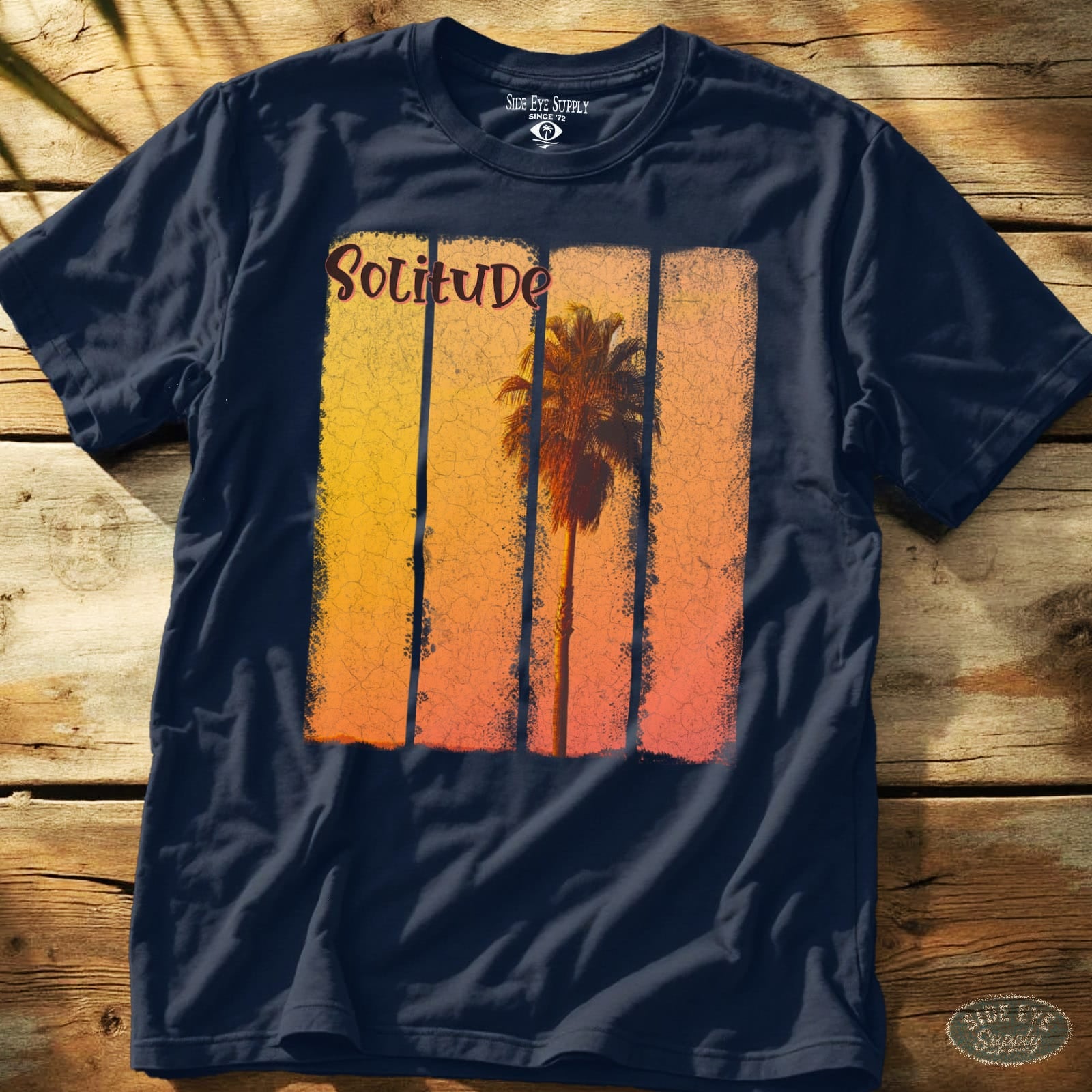 Solitude Tee Navy / S - by Side Eye Supply - Surf Beach Life Apparel