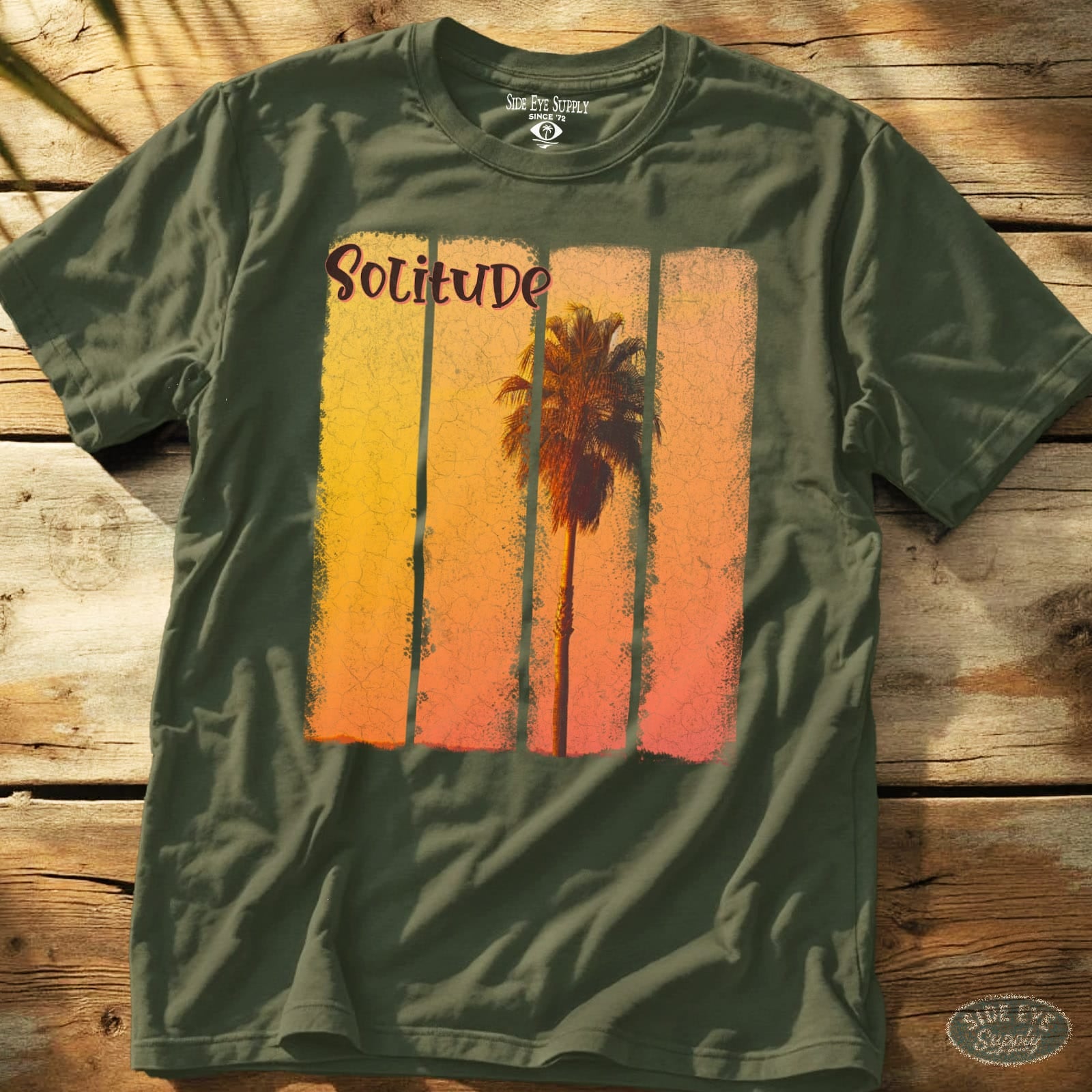 Solitude Tee Military Green / S - by Side Eye Supply - Surf Beach Life Apparel