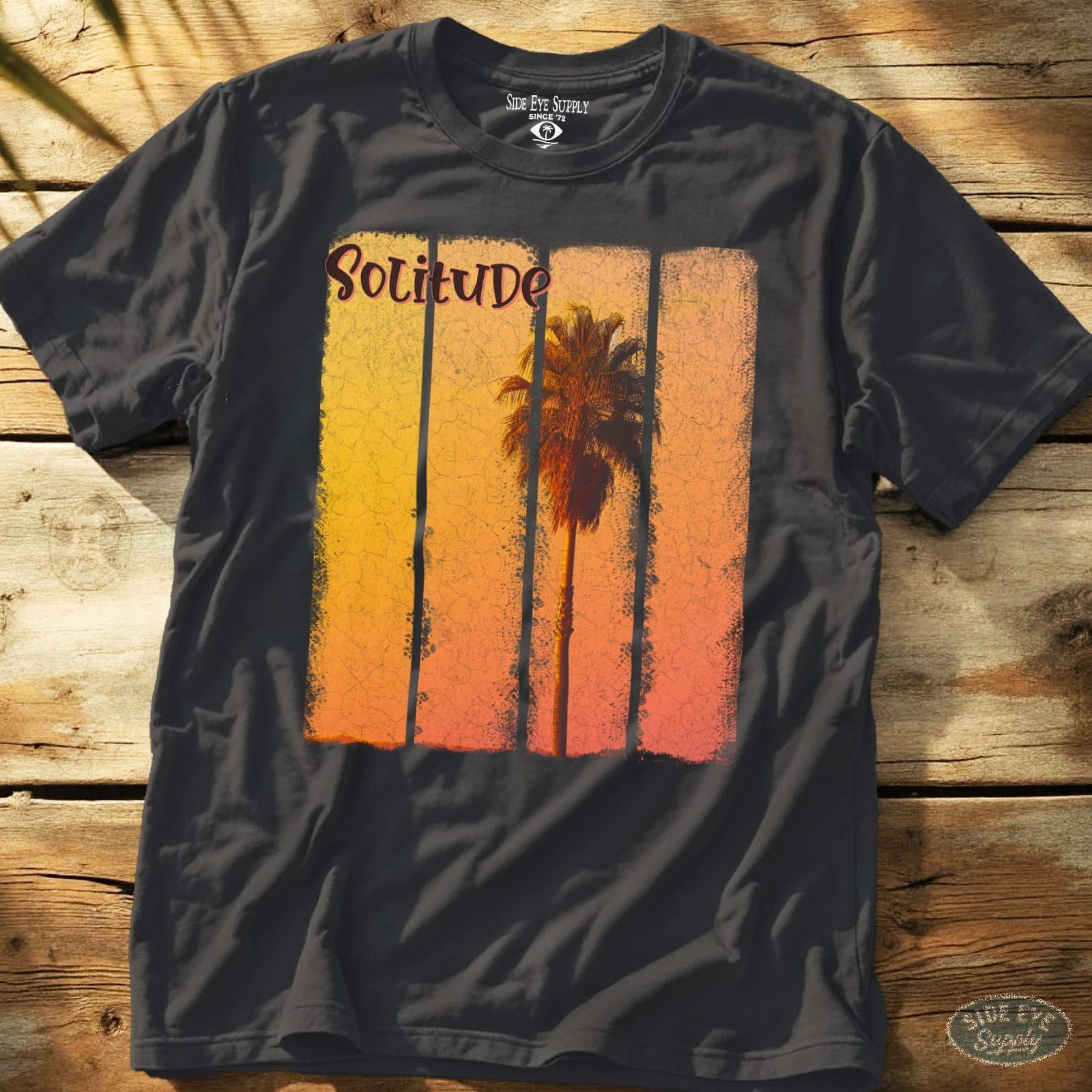 Solitude Tee Charcoal / S - by Side Eye Supply - Surf Beach Life Apparel