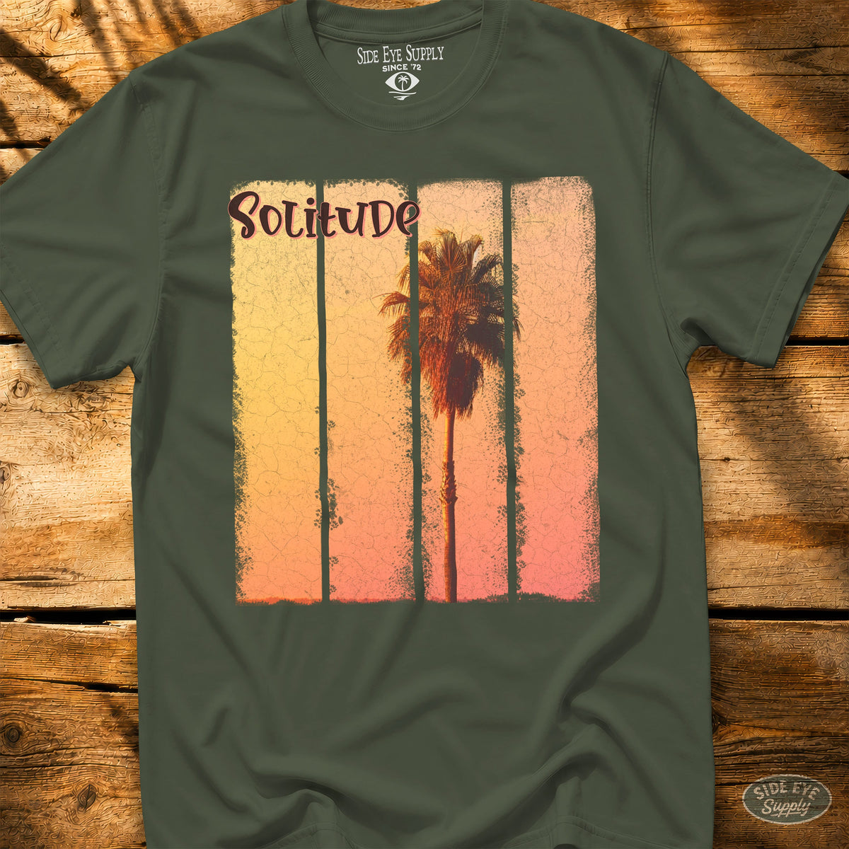 Solitude Tee Military Green / S - by Side Eye Supply - Surf Beach Life Apparel