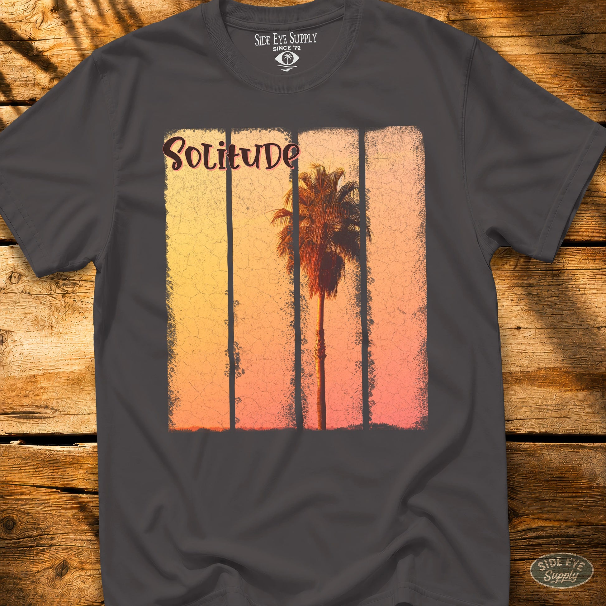 Solitude Tee Charcoal / S - by Side Eye Supply - Surf Beach Life Apparel