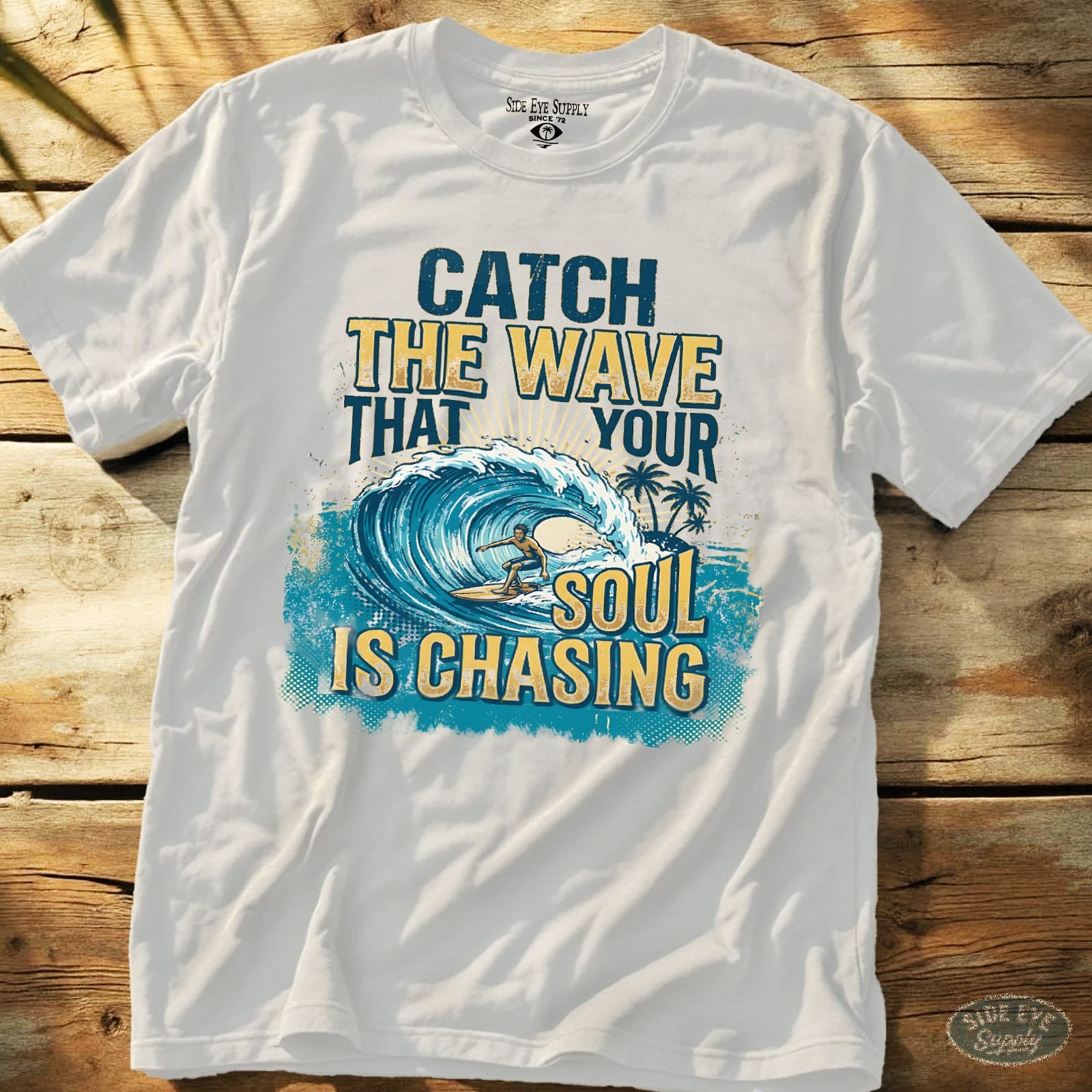Soul Surfer Tee White / S - by Side Eye Supply - Surf Beach Life Apparel