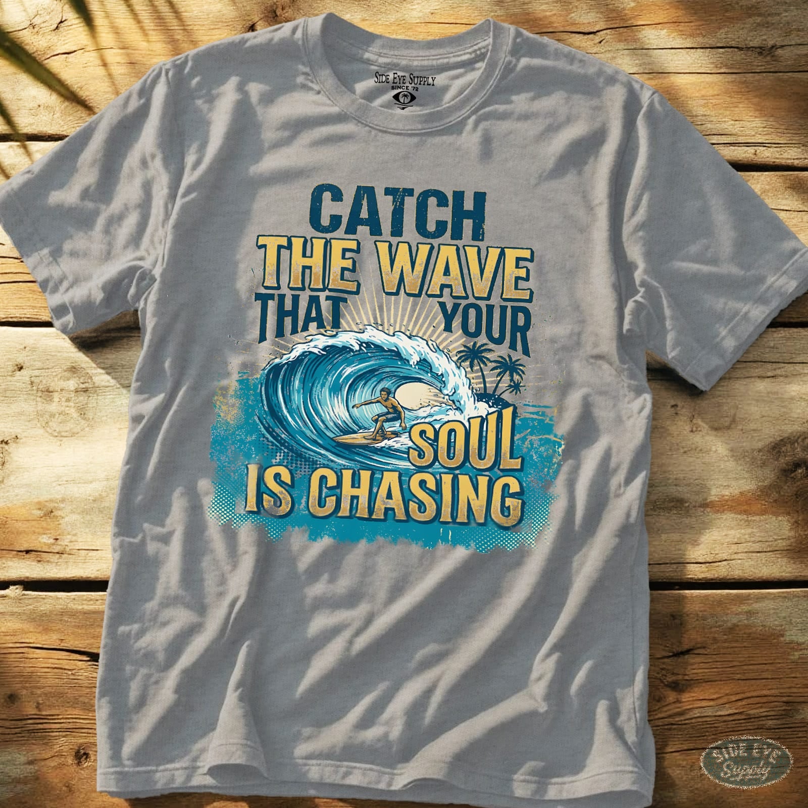 Soul Surfer Tee Sport Grey / S - by Side Eye Supply - Surf Beach Life Apparel