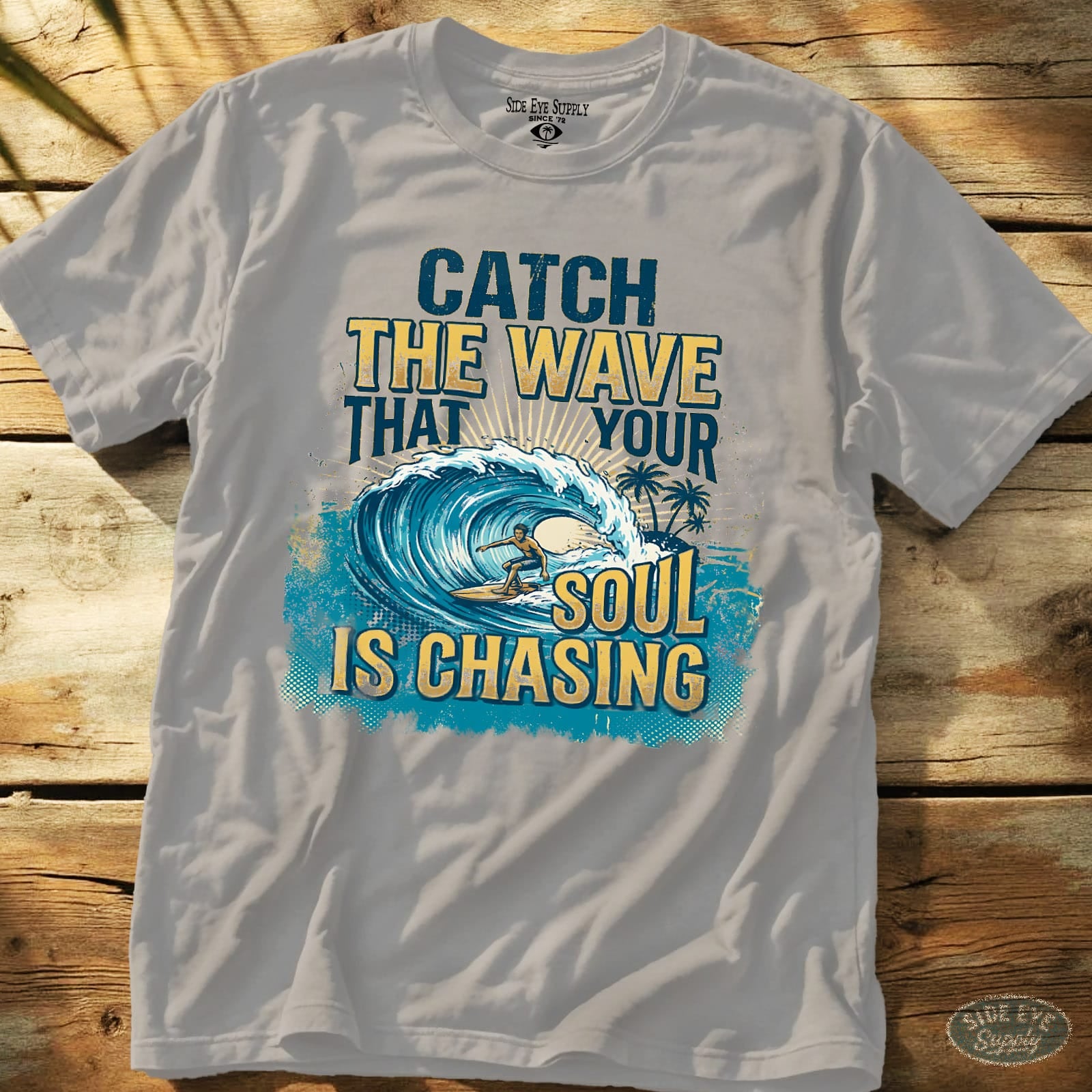 Soul Surfer Tee Ice Grey / S - by Side Eye Supply - Surf Beach Life Apparel