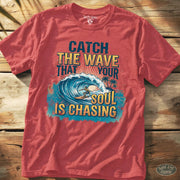 Soul Surfer Tee Heather Red / S - by Side Eye Supply - Surf Beach Life Apparel