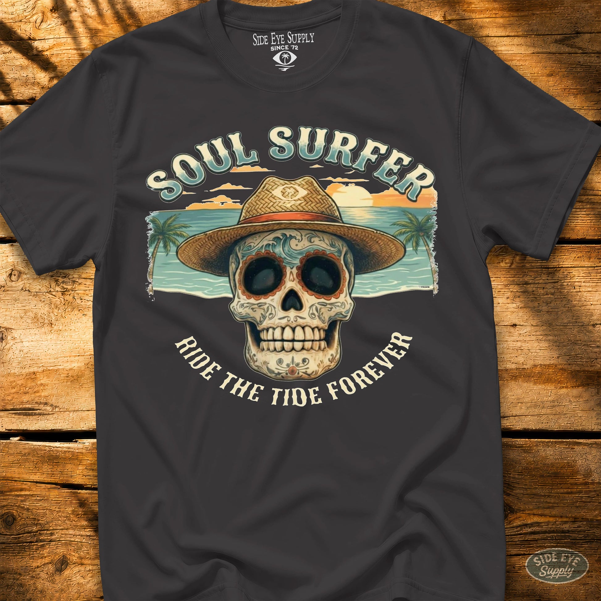 Soul Surfer Tee Black / S - by Side Eye Supply - Surf Beach Life Apparel