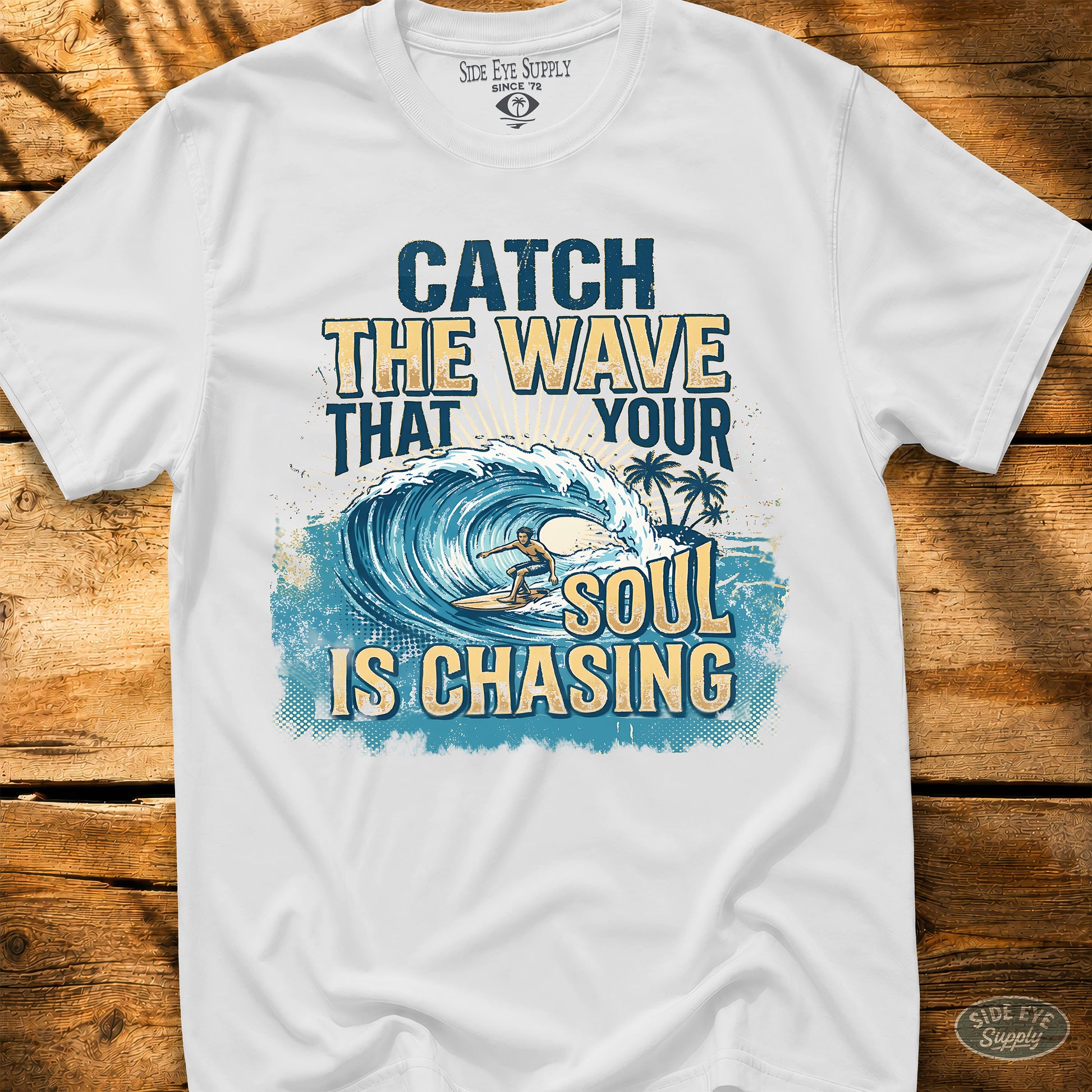 Soul Wave Tee White / S - by Side Eye Supply - Surf Beach Life Apparel