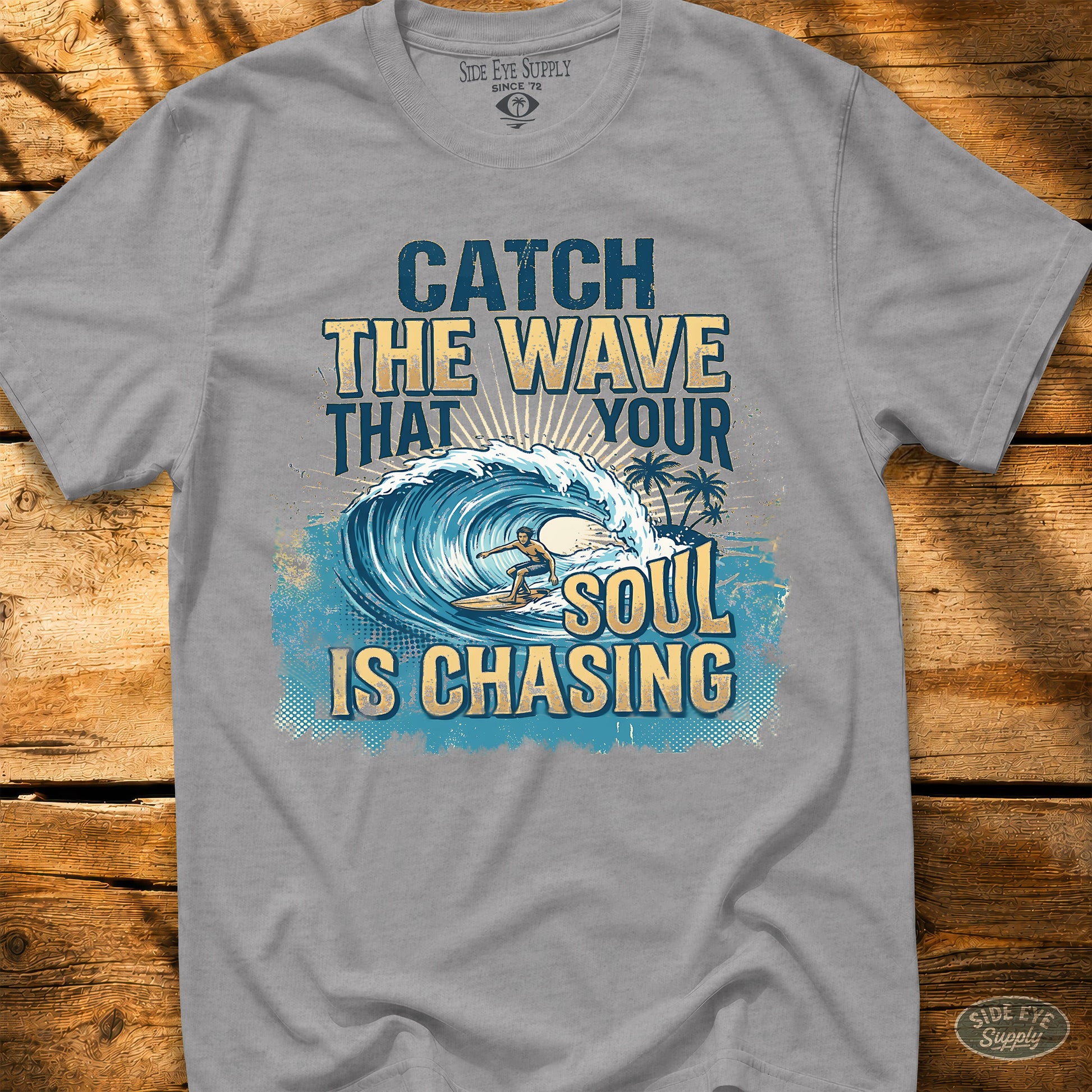Soul Wave Tee Sport Grey / S - by Side Eye Supply - Surf Beach Life Apparel