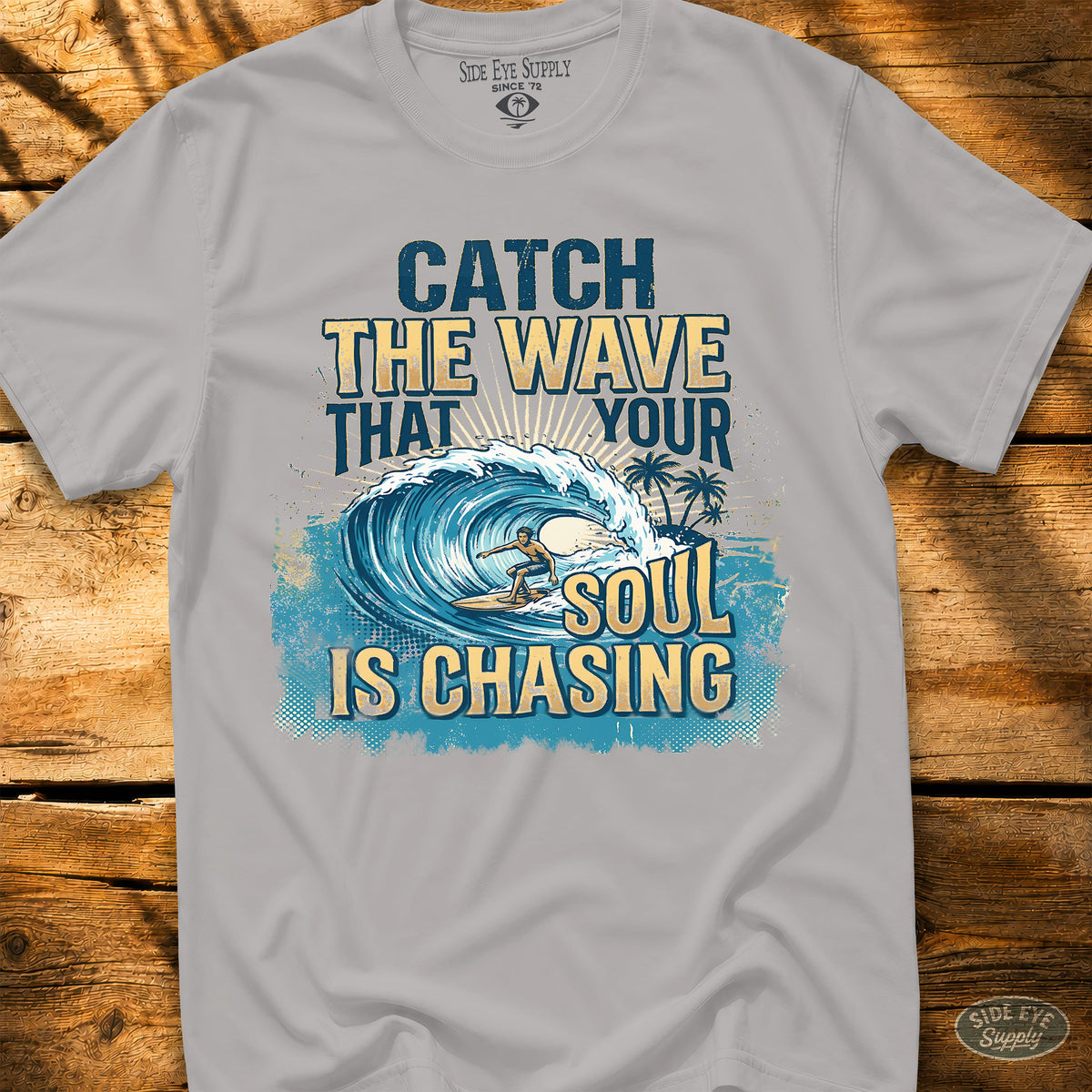 Soul Wave Tee Ice Grey / S - by Side Eye Supply - Surf Beach Life Apparel