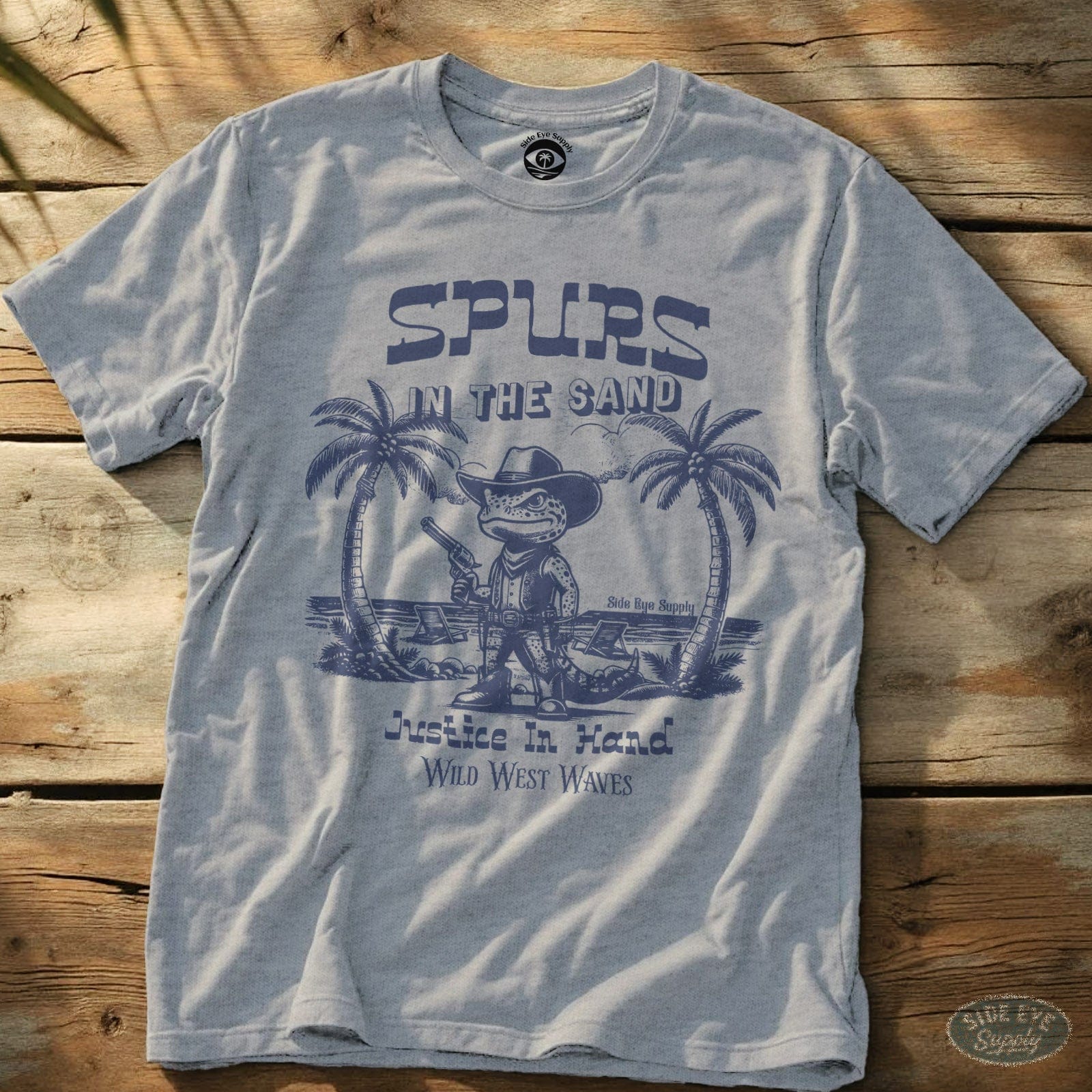 Spurs In The Sand Tee Sport Grey / S - by Side Eye Supply - Surf Beach Life Apparel