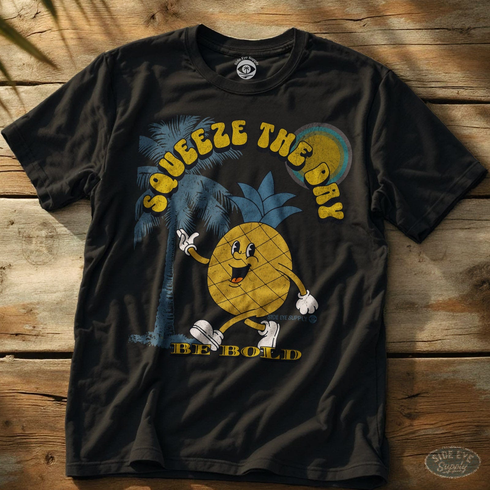 Squeeze the Day T-Shirt Black / S - by Side Eye Supply - Surf Beach Life Apparel