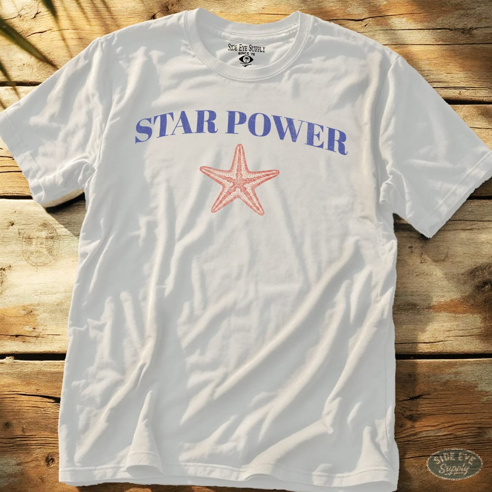 Star Power Tee White / S - by Side Eye Supply - Surf Beach Life Apparel