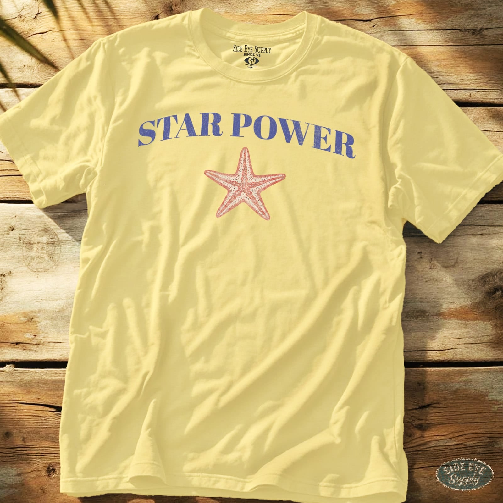 Star Power Tee Cornsilk / S - by Side Eye Supply - Surf Beach Life Apparel