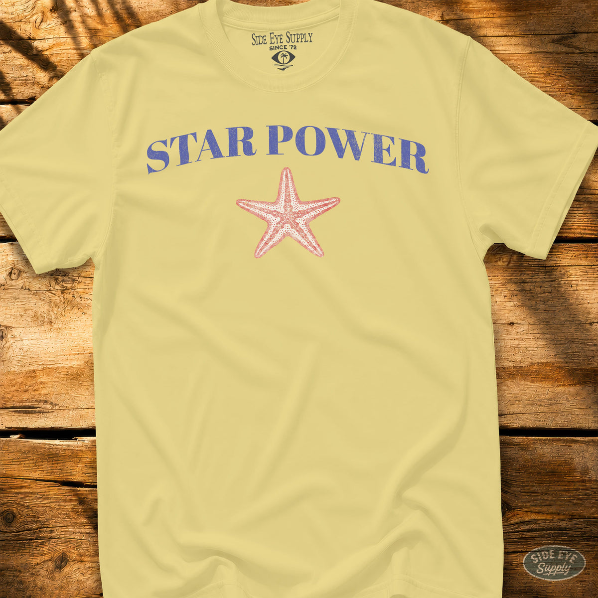 Star Power Tee Cornsilk / S - by Side Eye Supply - Surf Beach Life Apparel
