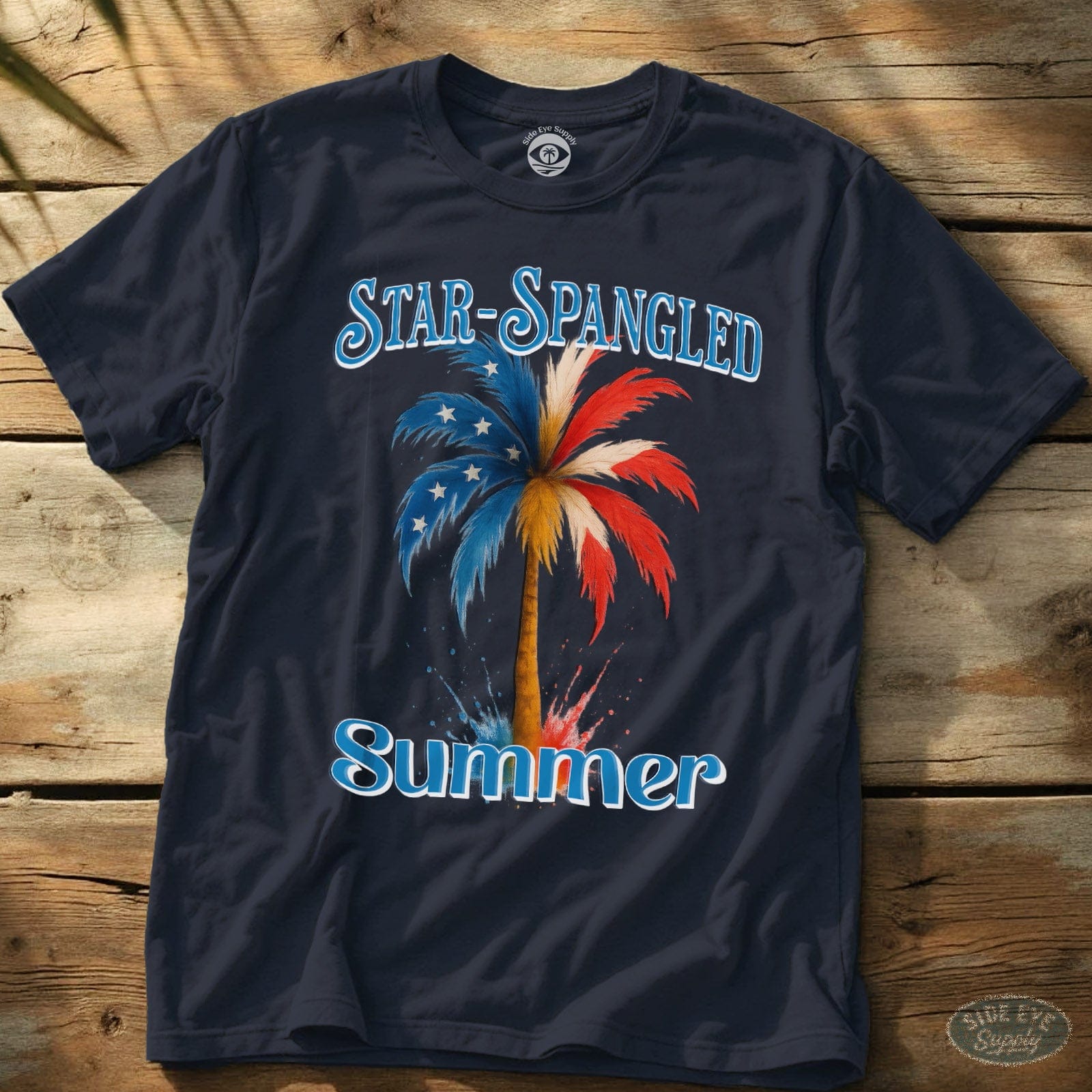 Star-Spangled Summer Tee Navy / S - by Side Eye Supply - Surf Beach Life Apparel