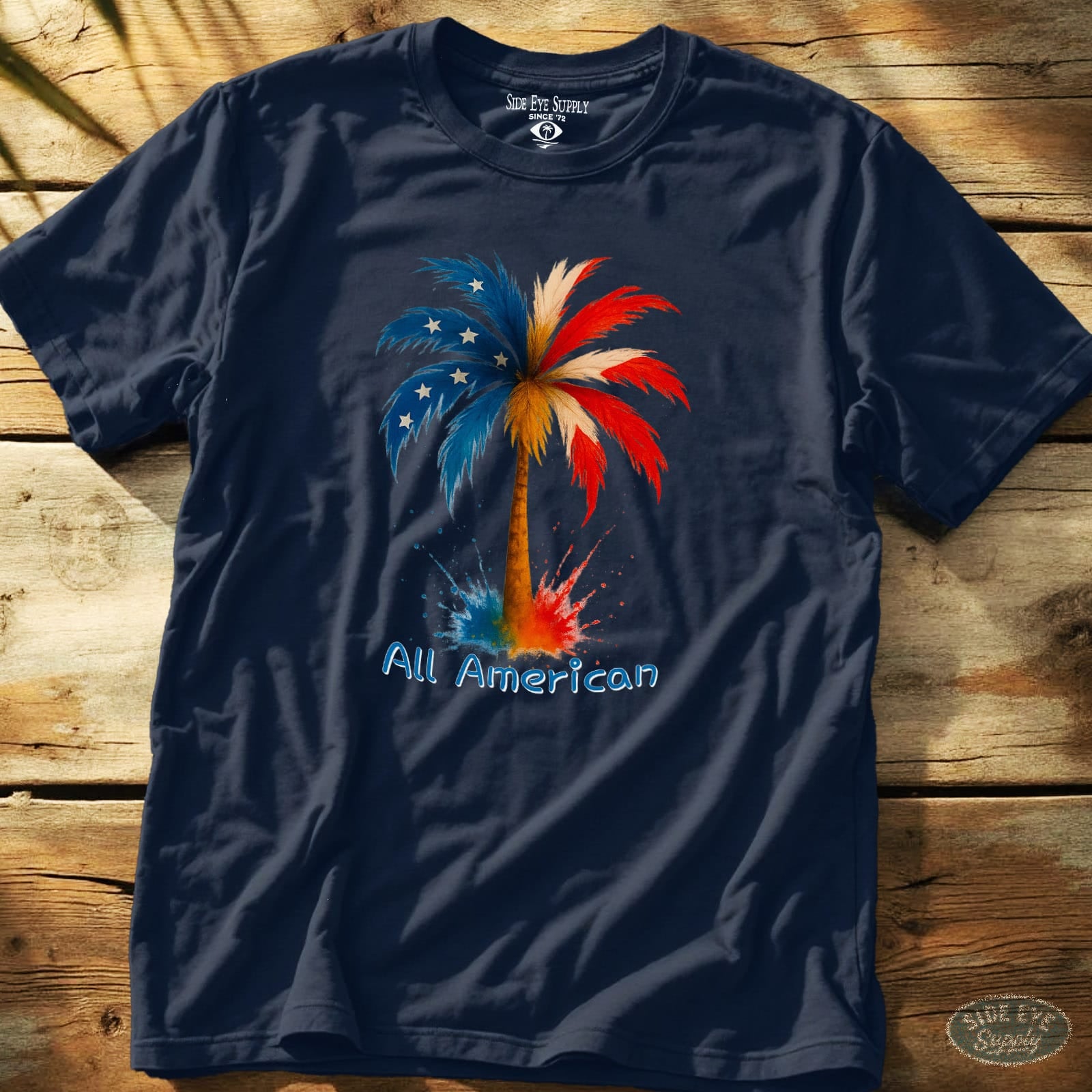 Star-Spangled Summer Tee Navy / S - by Side Eye Supply - Surf Beach Life Apparel