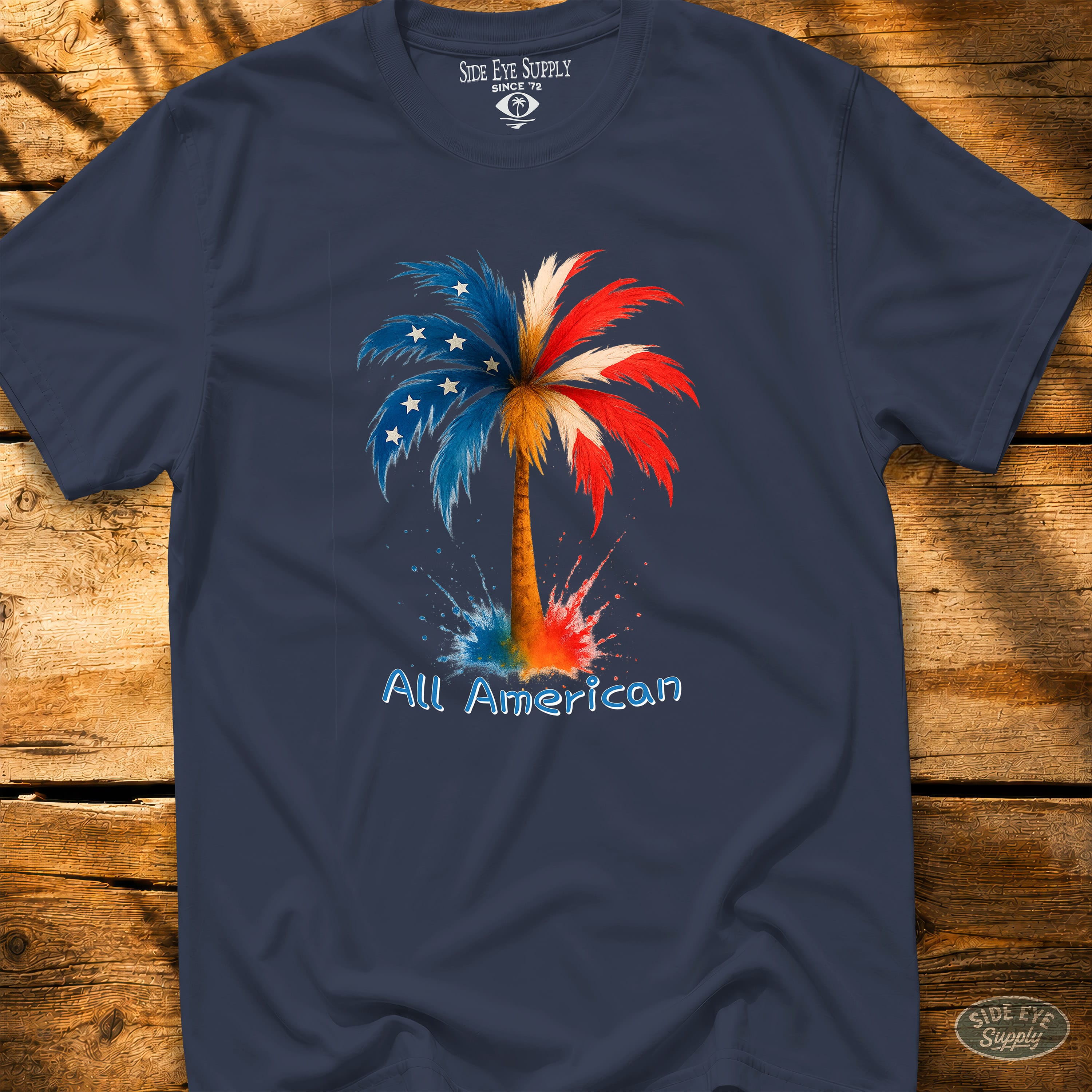 Star-Spangled Summer Tee Navy / S - by Side Eye Supply - Surf Beach Life Apparel