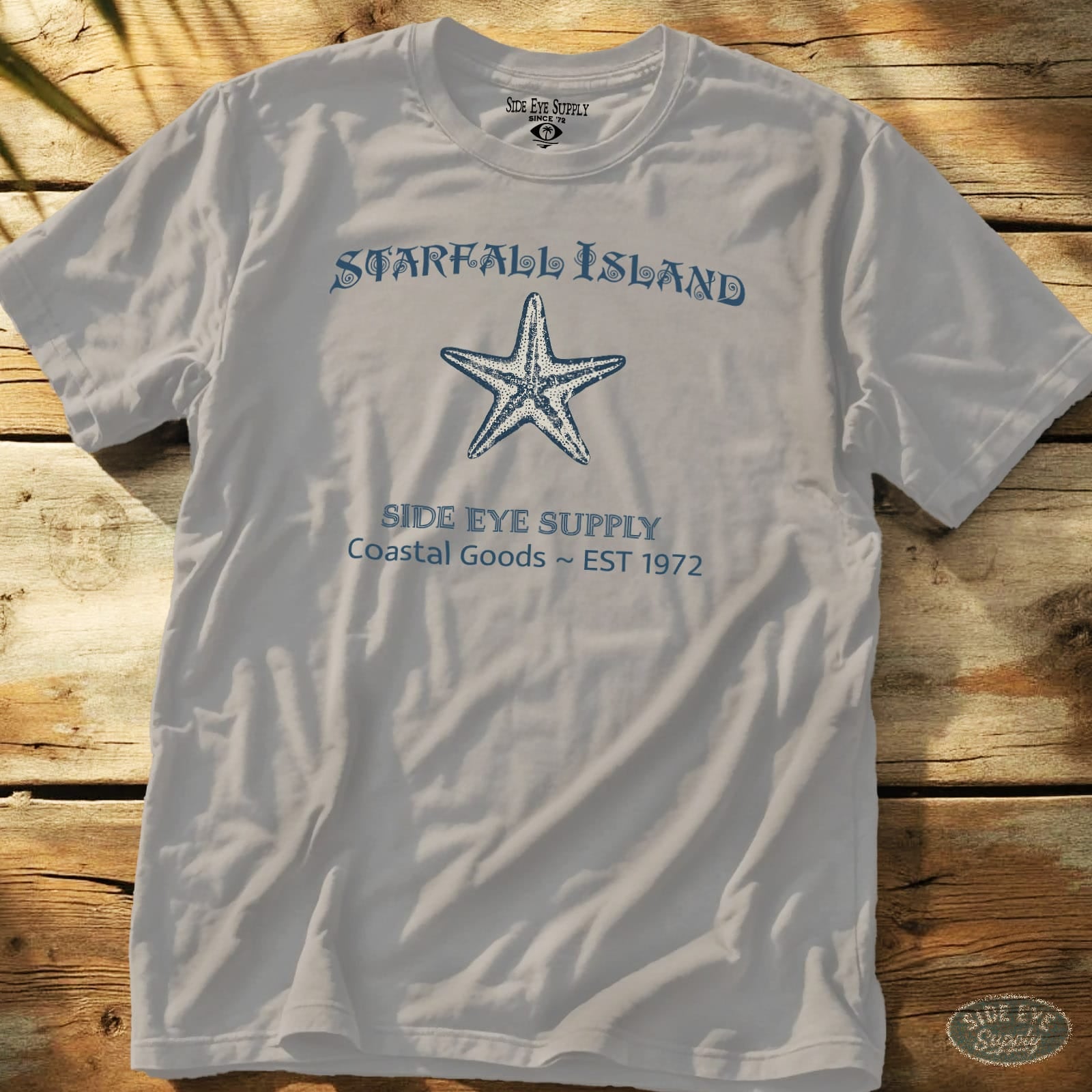 Starfall Island Tee Ice Grey / S - by Side Eye Supply - Surf Beach Life Apparel