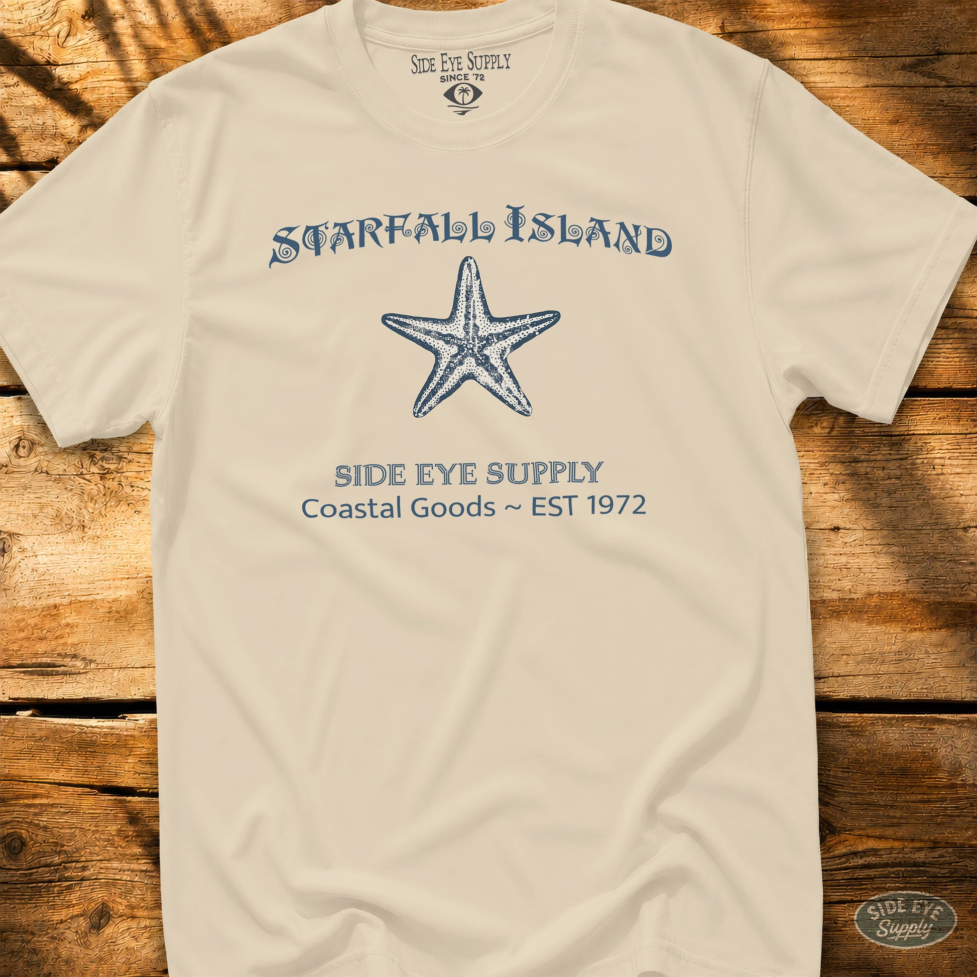 Starfall Island Tee Natural / S - by Side Eye Supply - Surf Beach Life Apparel