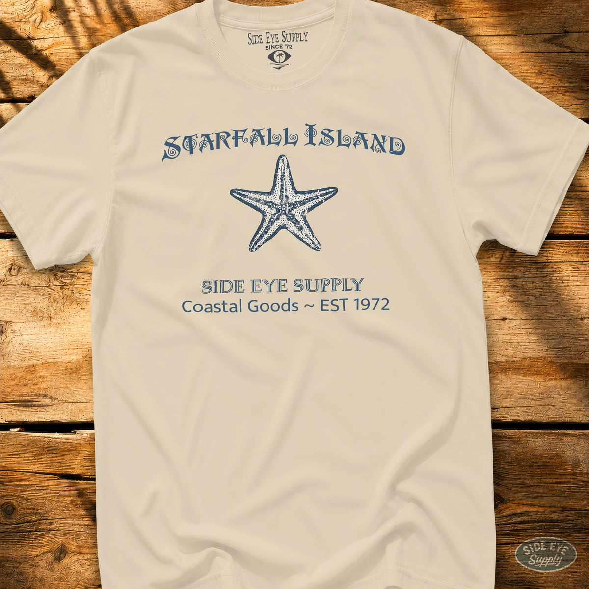 Starfall Island Tee Natural / S - by Side Eye Supply - Surf Beach Life Apparel