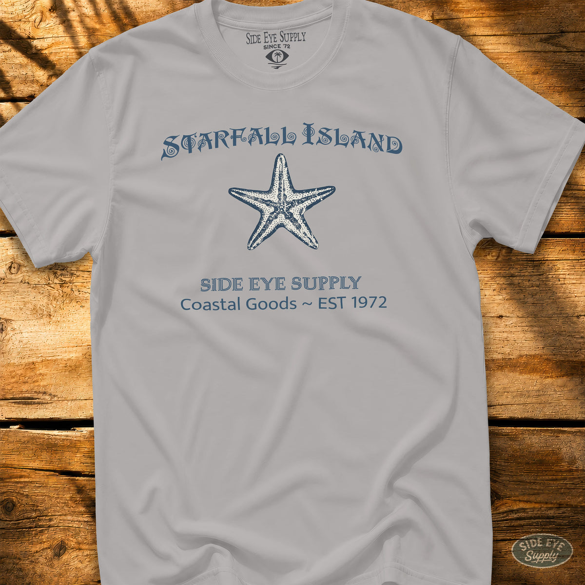 Starfall Island Tee Ice Grey / S - by Side Eye Supply - Surf Beach Life Apparel