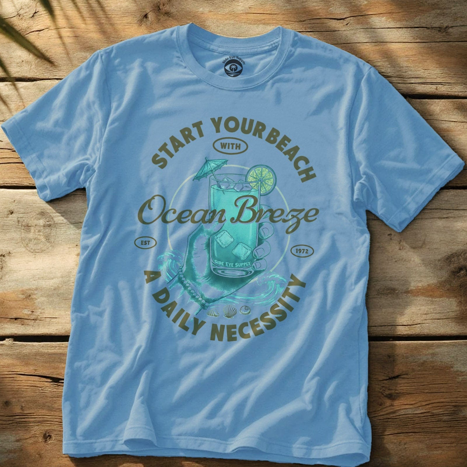 Start Your Beach Light Blue / S - by Side Eye Supply - Surf Beach Life Apparel