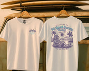 Striped Sands Beach Tee White / S - by Side Eye Supply - Surf Beach Life Apparel