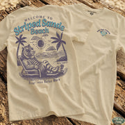 Striped Sands Beach Tee Natural / S - by Side Eye Supply - Surf Beach Life Apparel