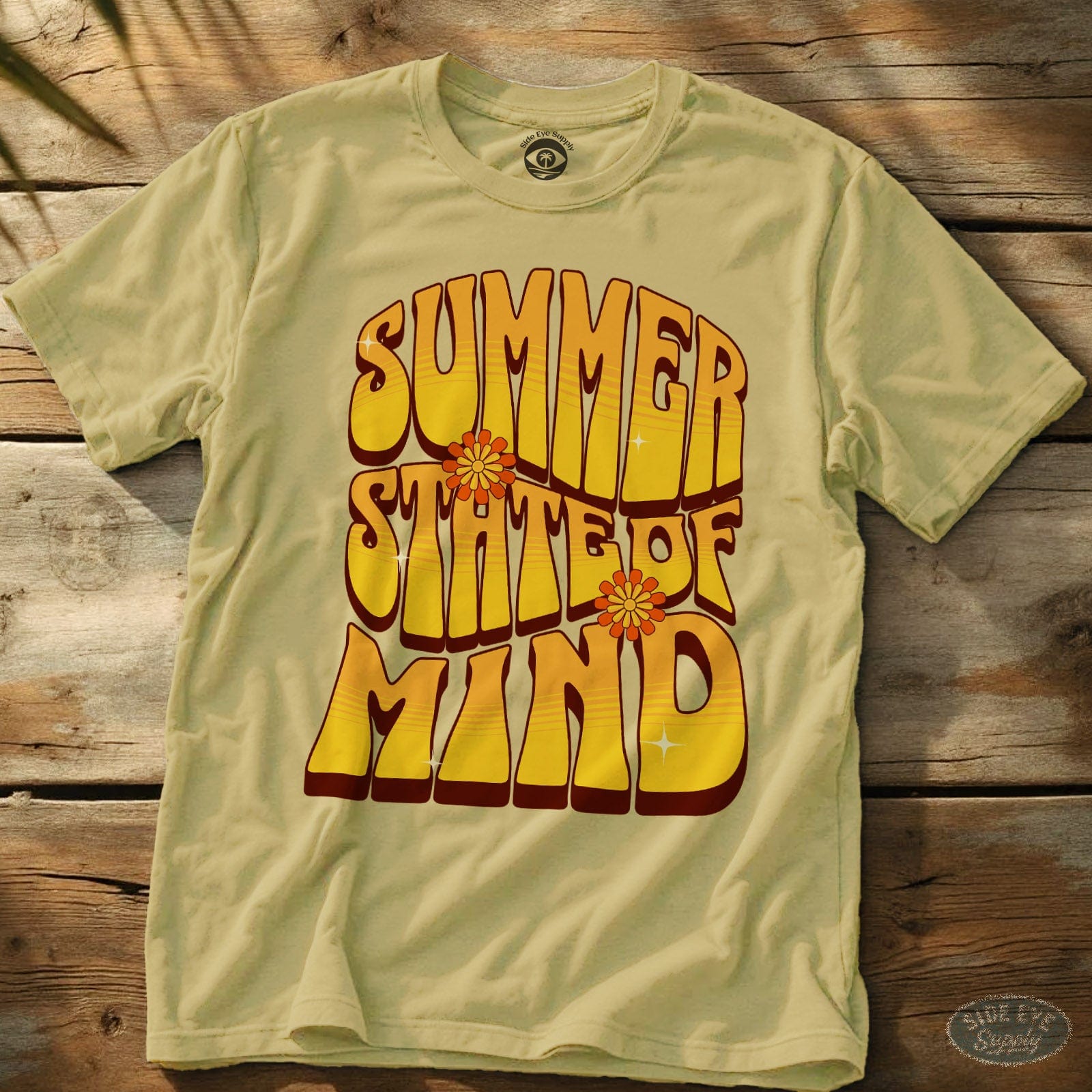 Summer State of Mind T-Shirt Cornsilk / S - by Side Eye Supply - Surf Beach Life Apparel