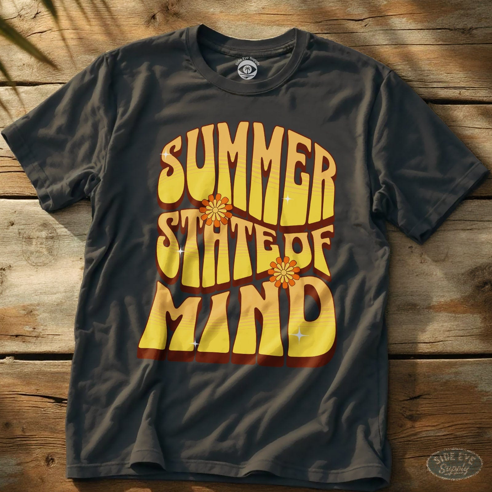 Summer State of Mind T-Shirt Charcoal / S - by Side Eye Supply - Surf Beach Life Apparel