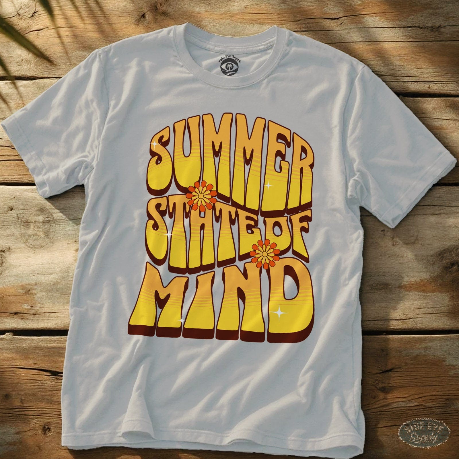 Summer State of Mind T-Shirt White / S - by Side Eye Supply - Surf Beach Life Apparel