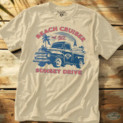 Sunset Drive Tee Natural / S - by Side Eye Supply - Surf Beach Life Apparel