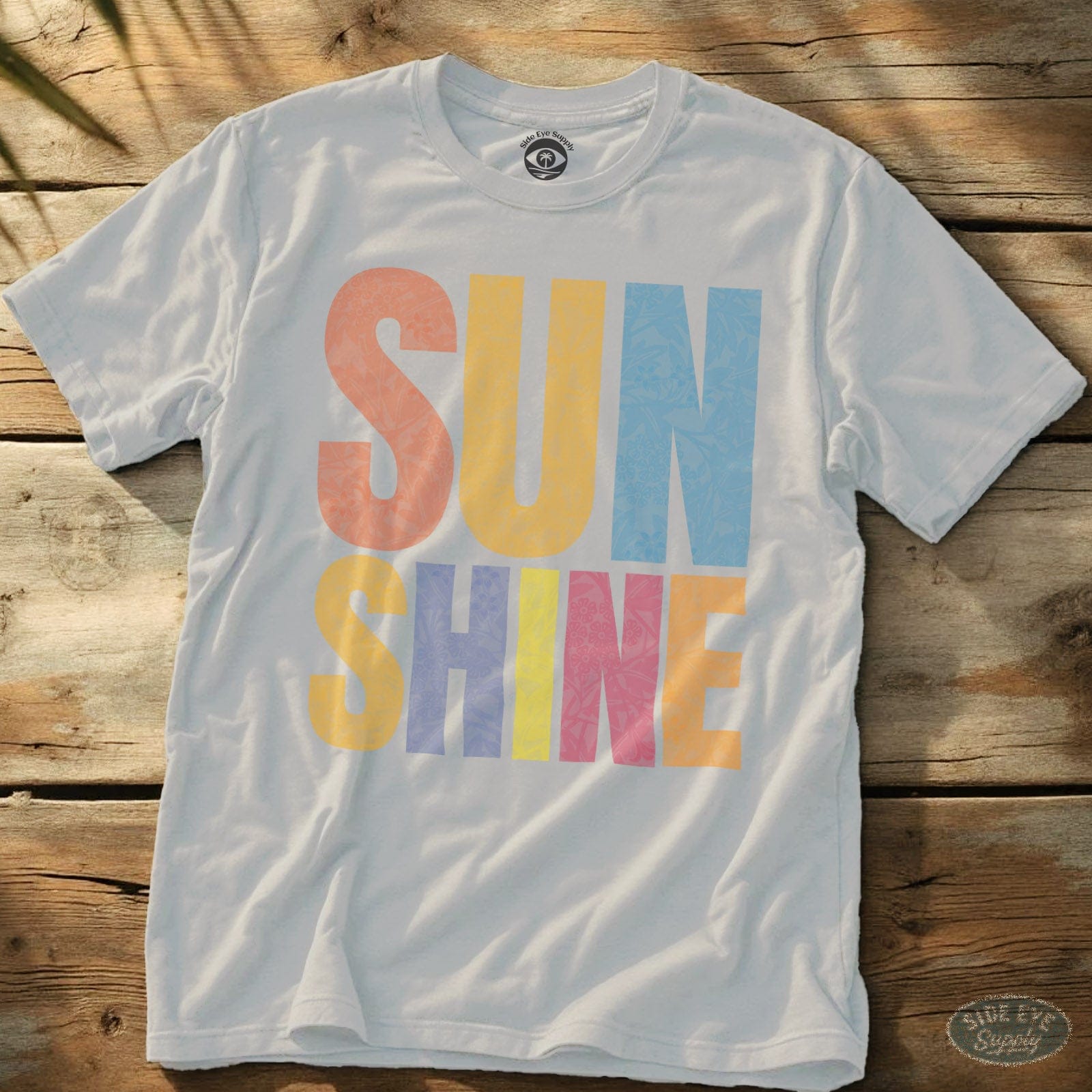 Sunshine Tee White / S - by Side Eye Supply - Surf Beach Life Apparel