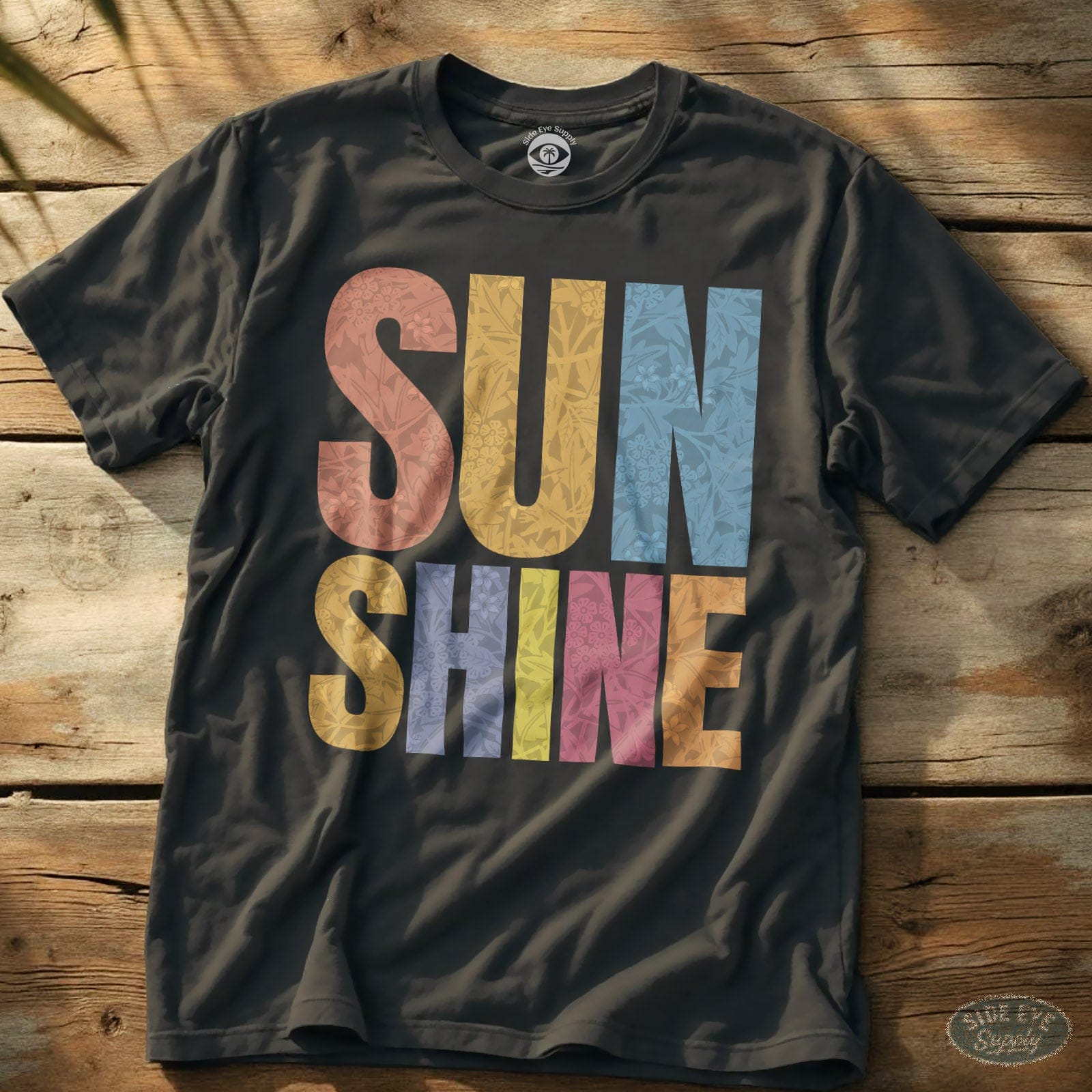 Sunshine Tee Charcoal / S - by Side Eye Supply - Surf Beach Life Apparel