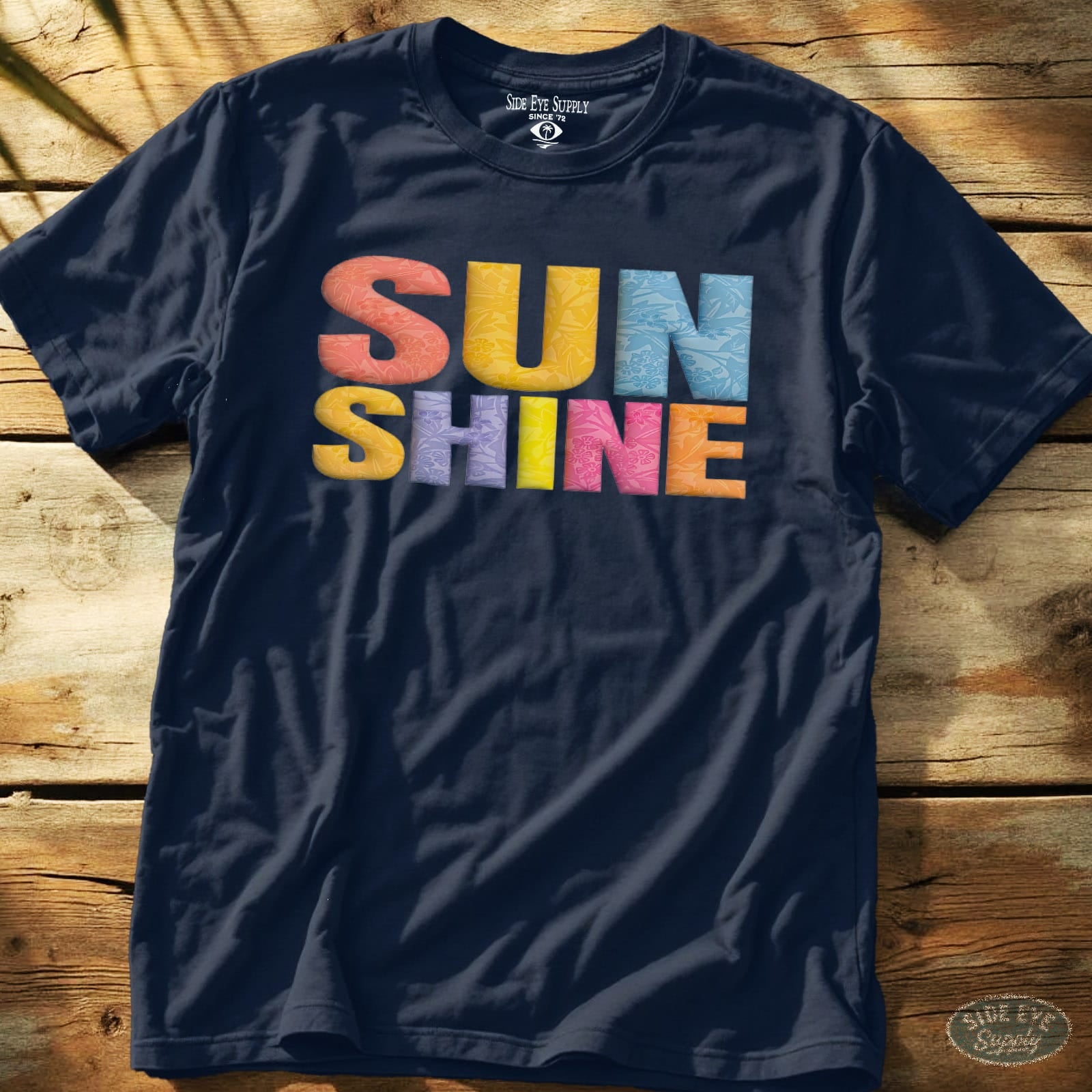 Sunshine Tee Navy / S - by Side Eye Supply - Surf Beach Life Apparel