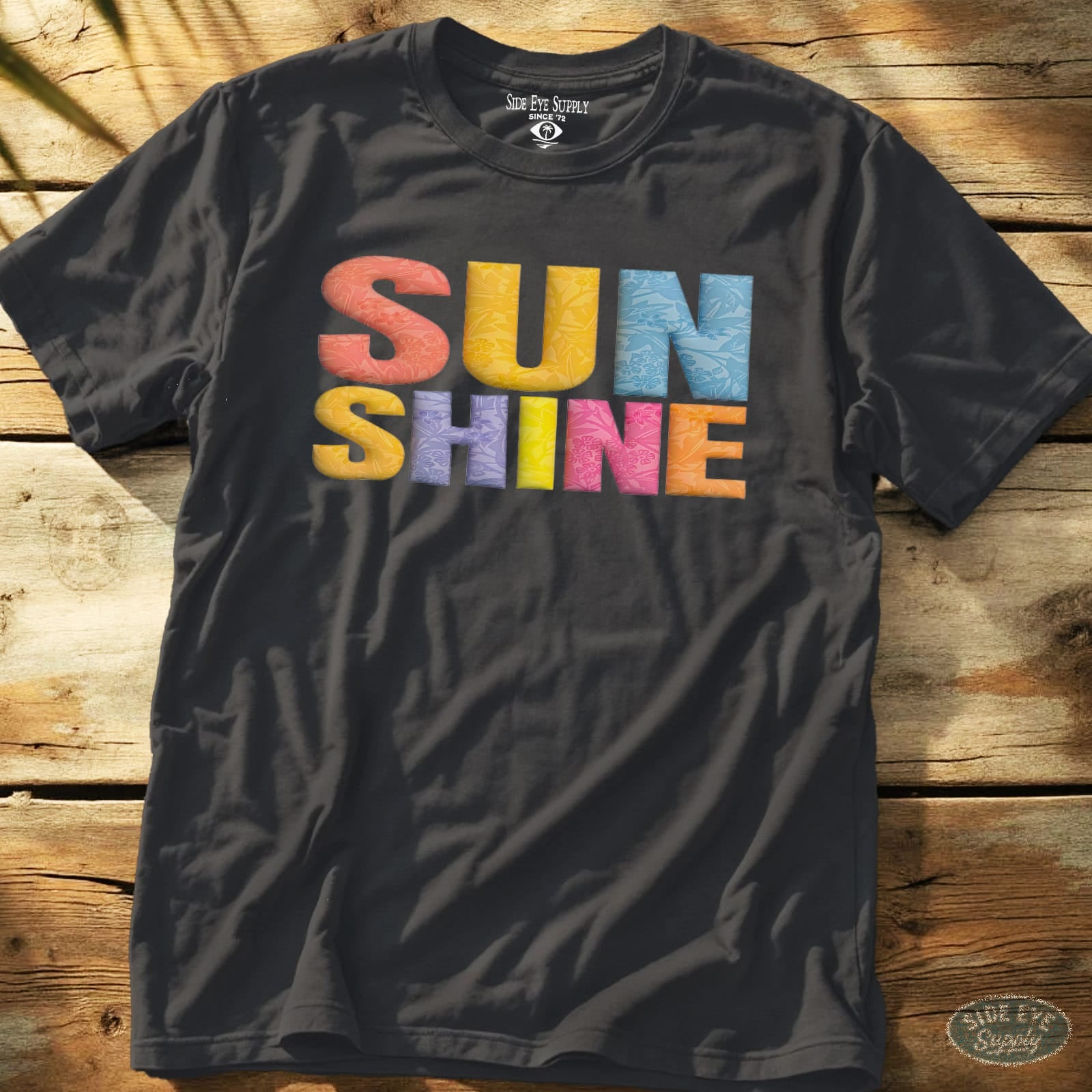 Sunshine Tee Charcoal / S - by Side Eye Supply - Surf Beach Life Apparel