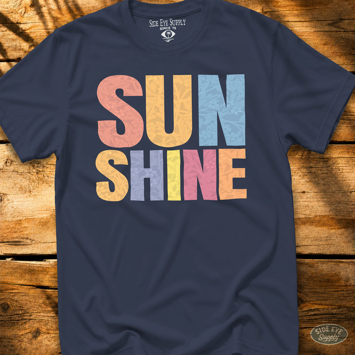 Sunshine Tee Navy / S - by Side Eye Supply - Surf Beach Life Apparel