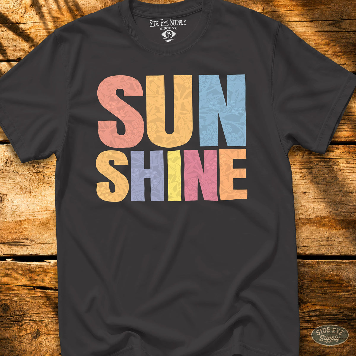 Sunshine Tee Black / S - by Side Eye Supply - Surf Beach Life Apparel