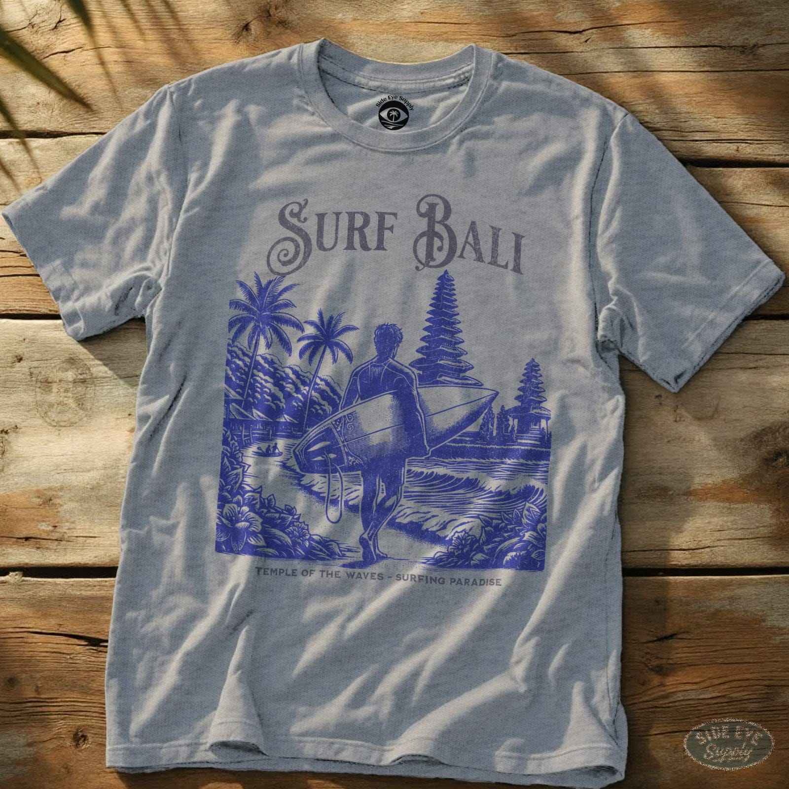 Surf Bali Tee Sport Grey / S - by Side Eye Supply - Surf Beach Life Apparel