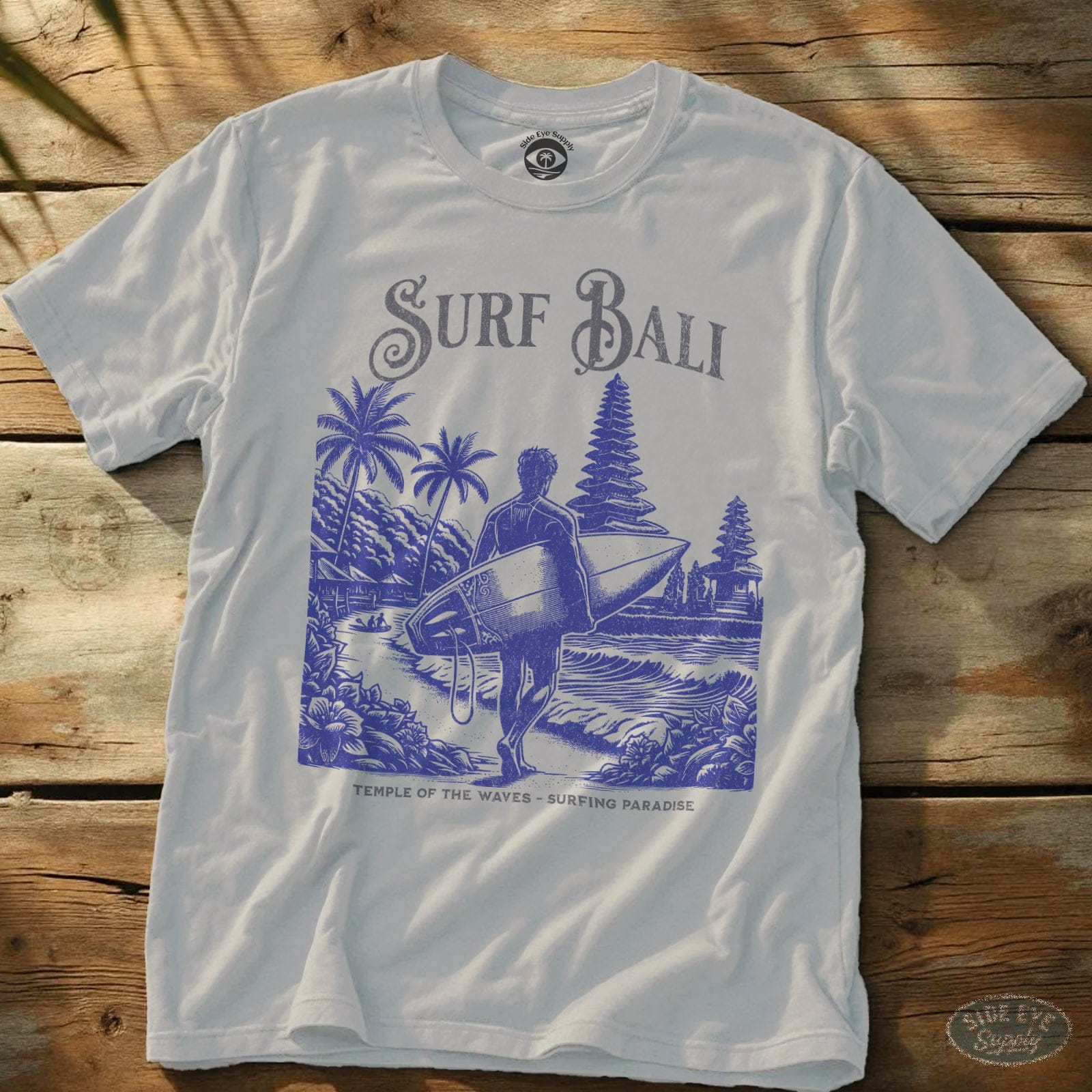 Surf Bali Tee White / S - by Side Eye Supply - Surf Beach Life Apparel