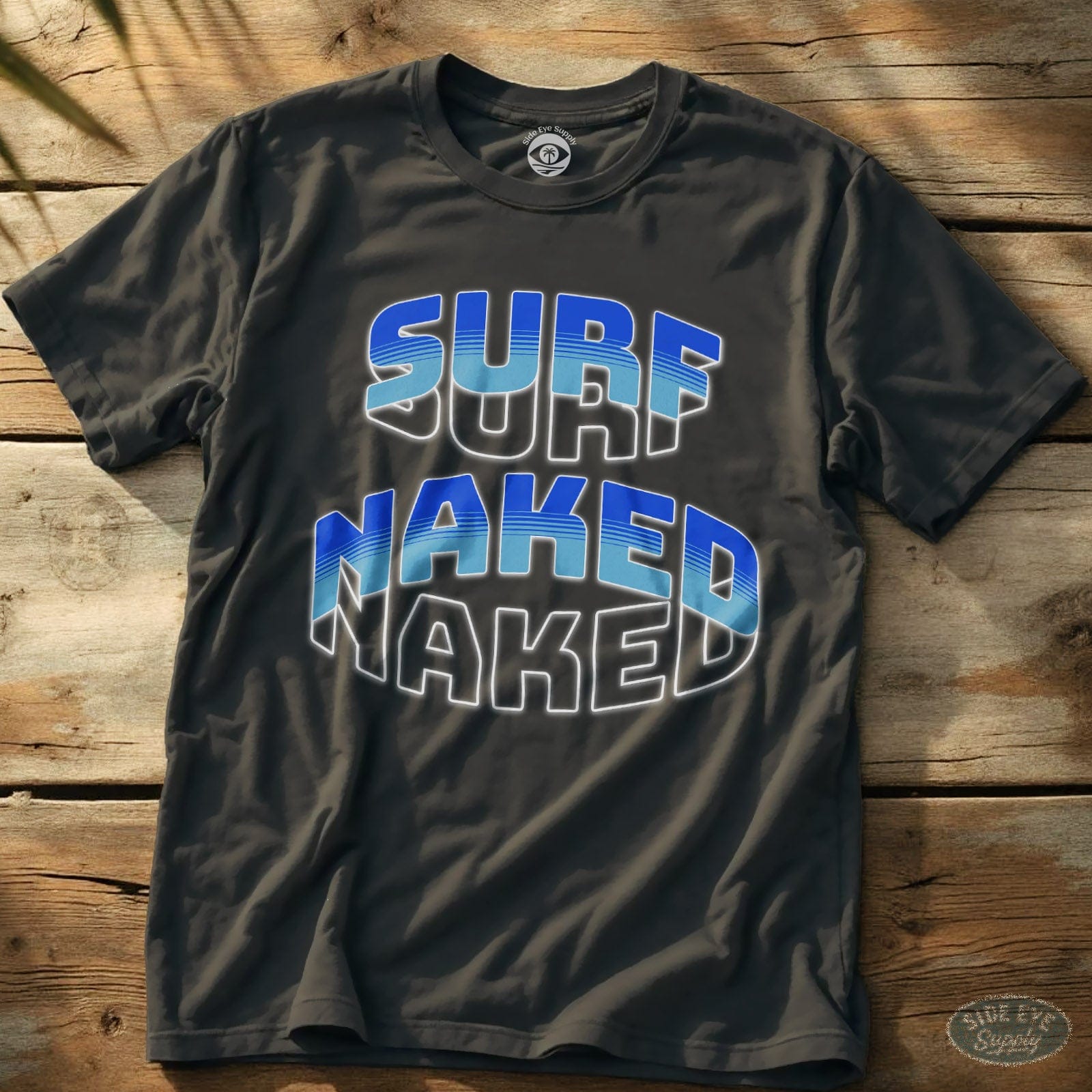 Surf Buck Wild Tee Charcoal / S - by Side Eye Supply - Surf Beach Life Apparel