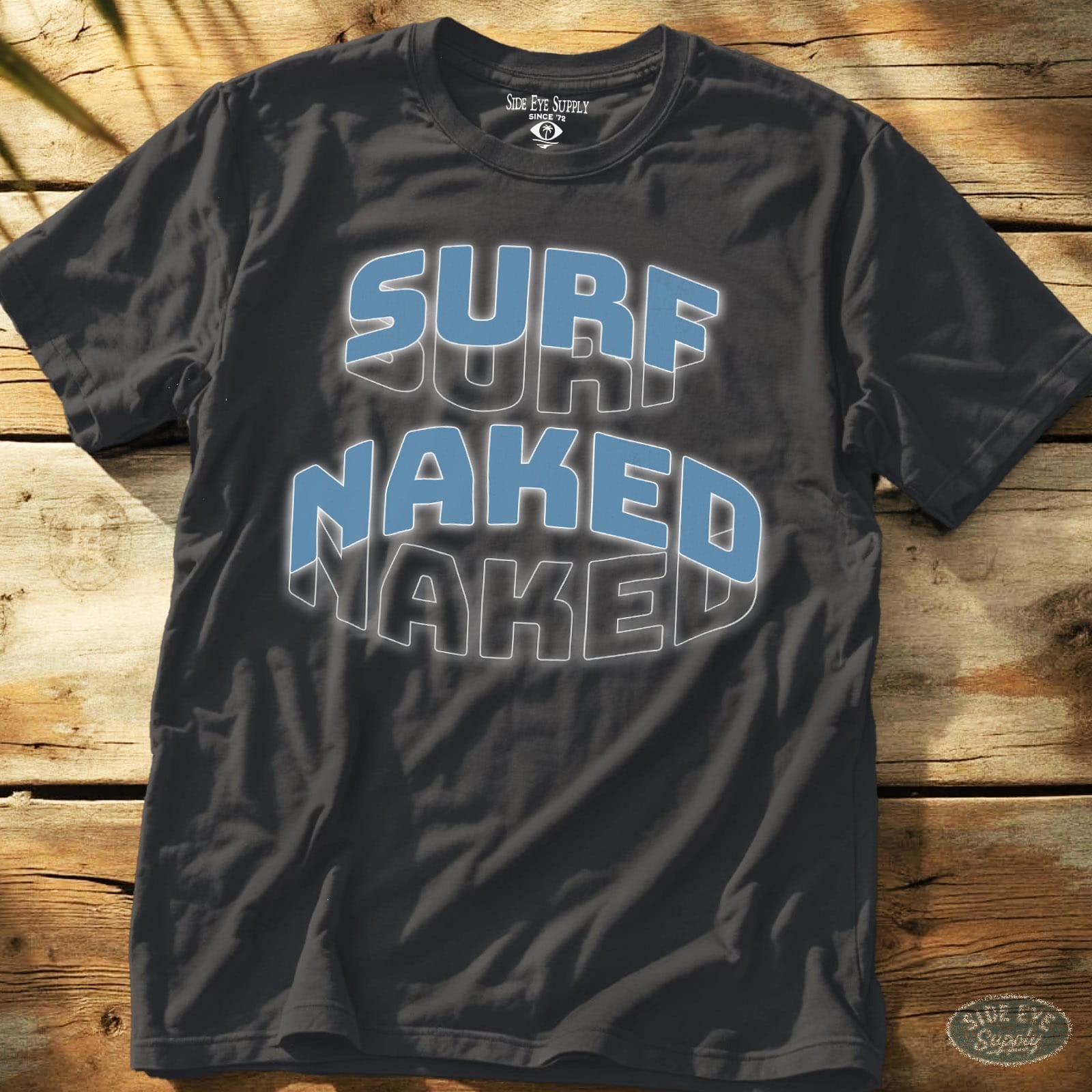 Surf Buck Wild Tee Charcoal / S - by Side Eye Supply - Surf Beach Life Apparel