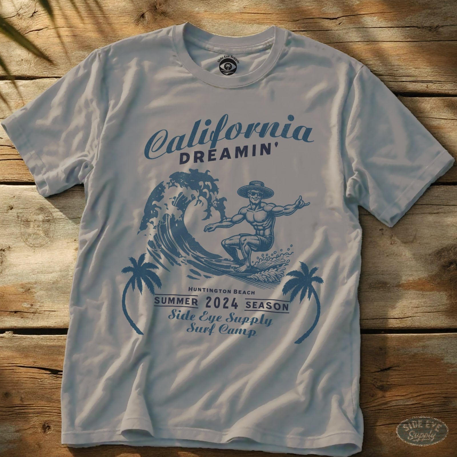 Surf Camp 2024 Tee Ice Grey / S - by Side Eye Supply - Surf Beach Life Apparel