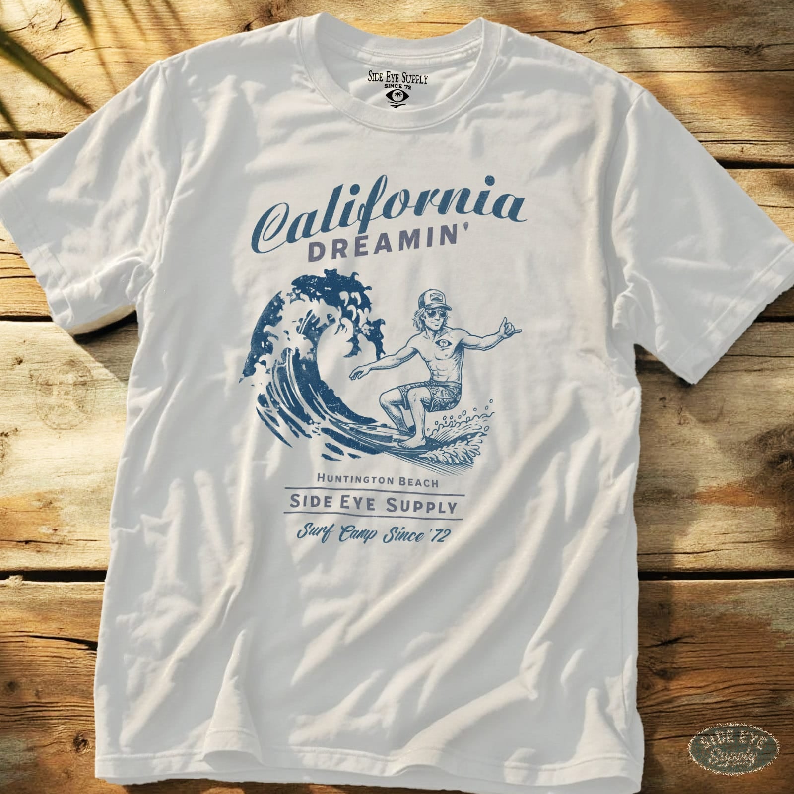 Surf Camp Tee White / S - by Side Eye Supply - Surf Beach Life Apparel