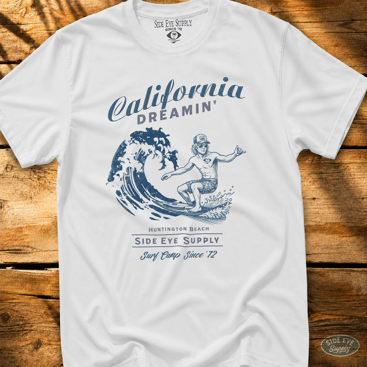 Surf Camp Tee White / S - by Side Eye Supply - Surf Beach Life Apparel