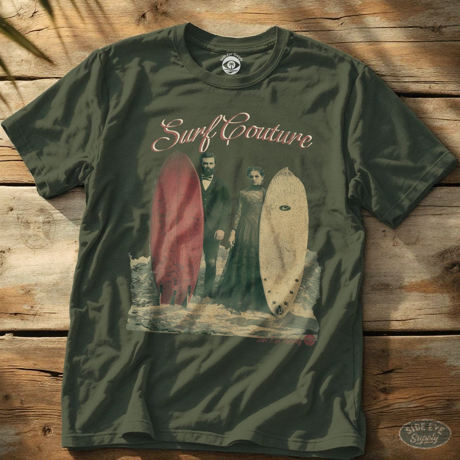 Surf Couture Tee Military Green / S - by Side Eye Supply - Surf Beach Life Apparel