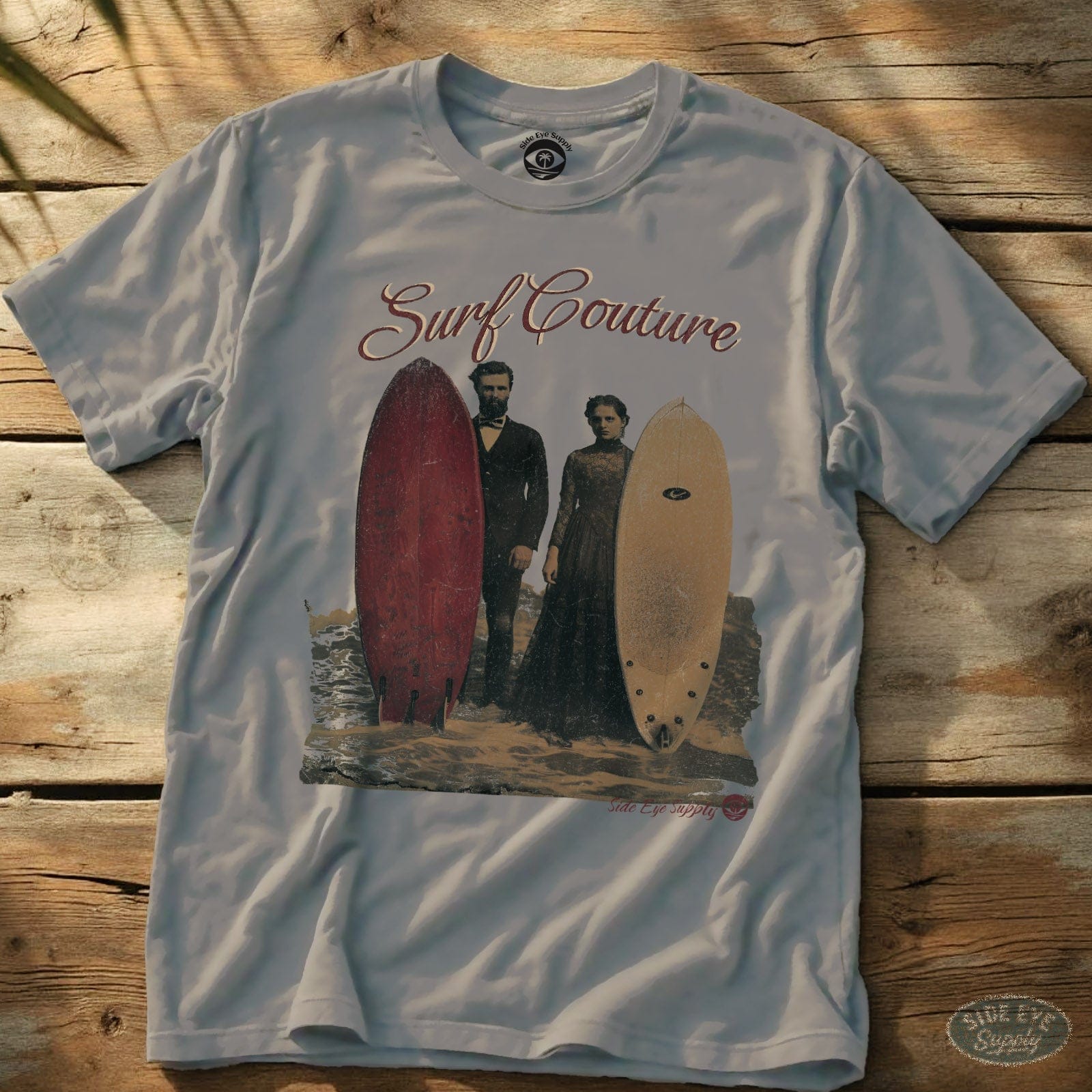 Surf Couture Tee Ice Grey / S - by Side Eye Supply - Surf Beach Life Apparel