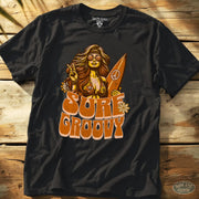 Surf Groovy Tee Black / S - by Side Eye Supply - Surf Beach Life Apparel
